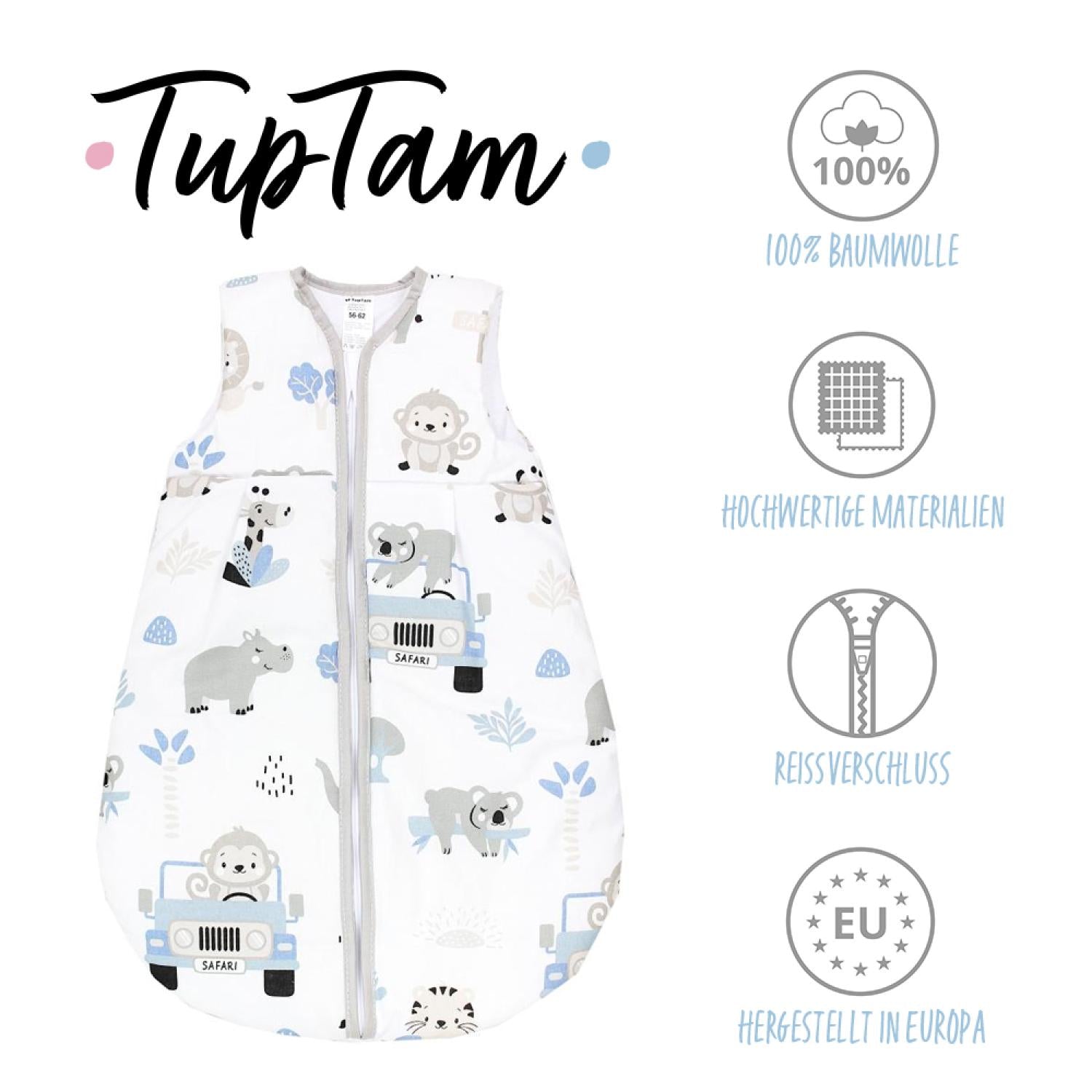 Baby Ganzjahresschlafsack ärmellos 2.5 TOG