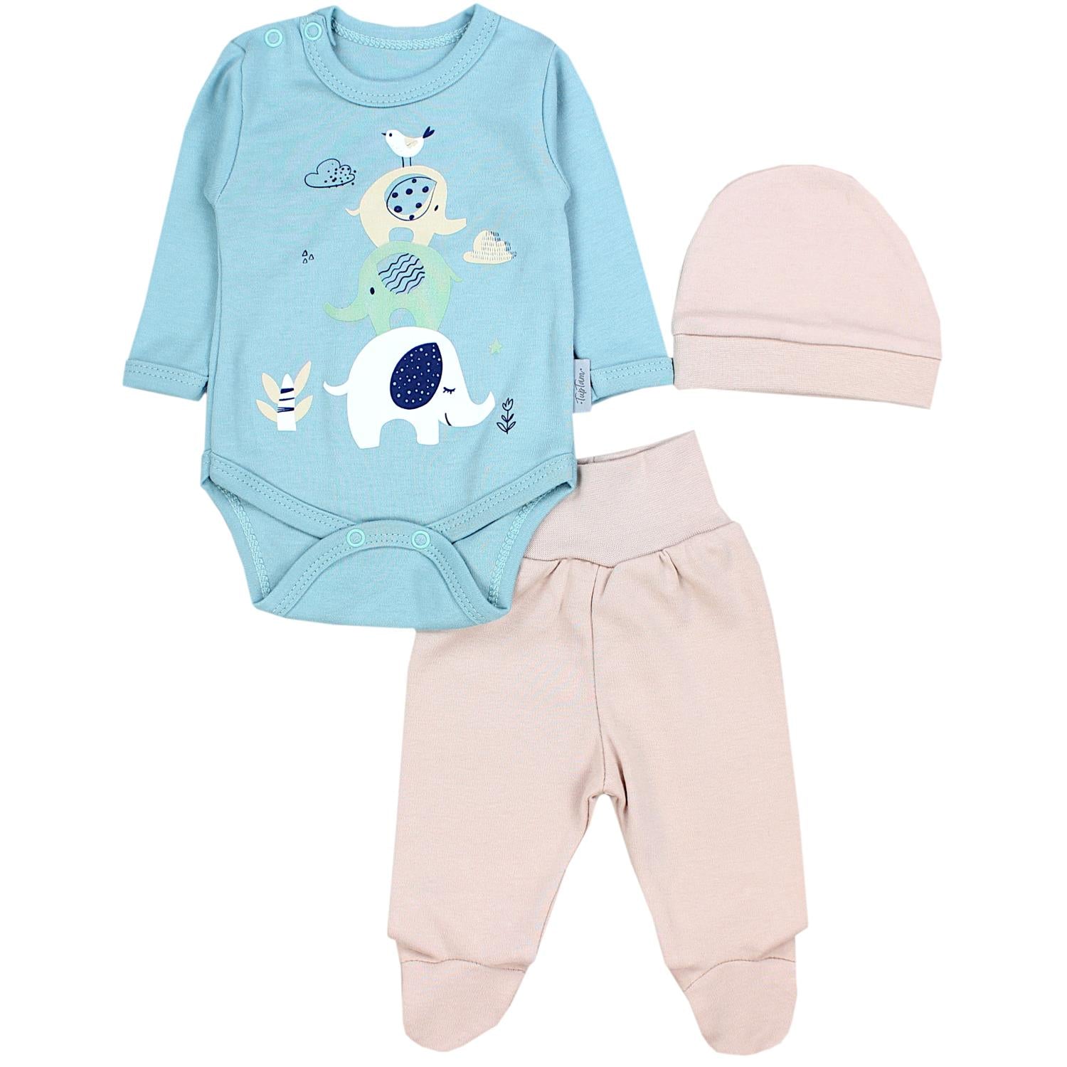 Baby Bekleidungsset mit Aufdruck (3-teilig)