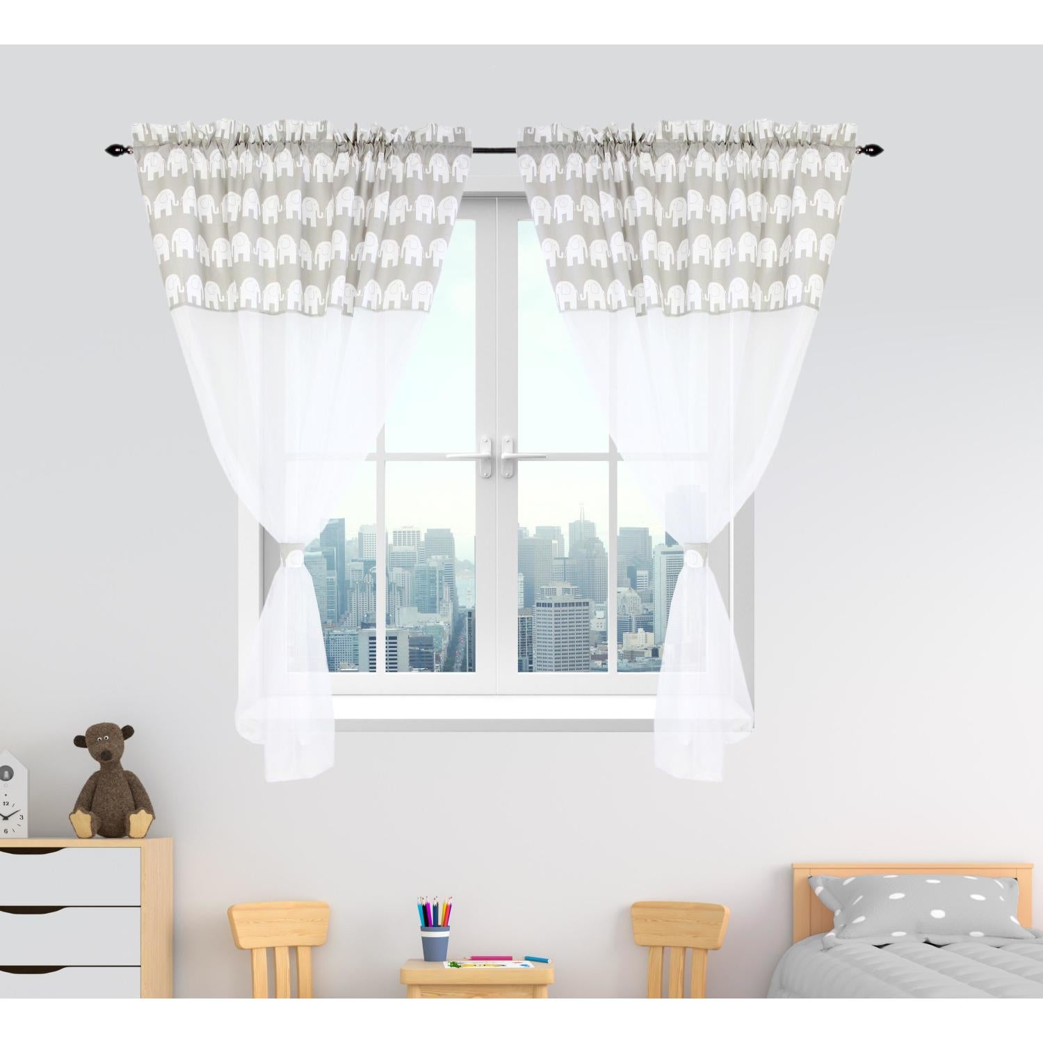 Kinderzimmer Voile/ Vorhänge/ Gardinen mit Tunnelzug Set