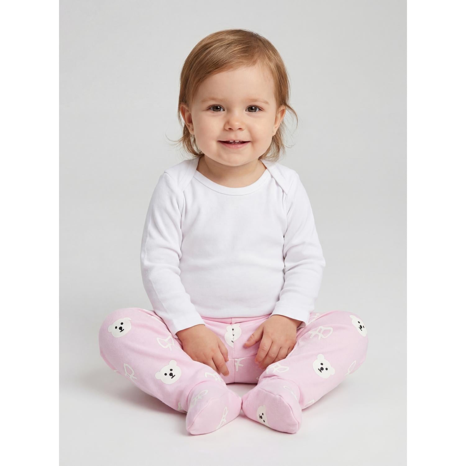 Strampelhose mit Fuß - 5er Set