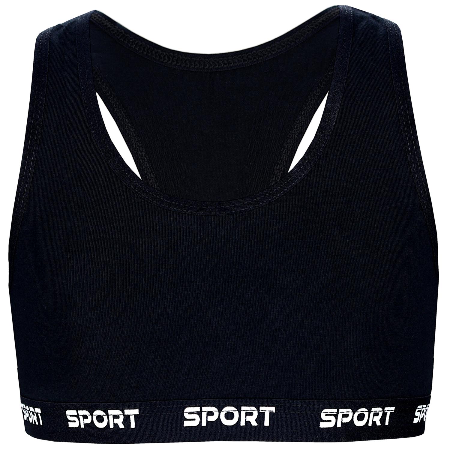 Mädchen Bustier mit breiten Trägern & Racerback (5er Pack)