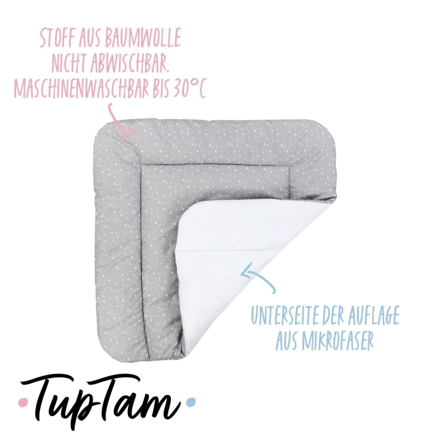 Baby Wickeltischauflage mit Baumwollbezug
