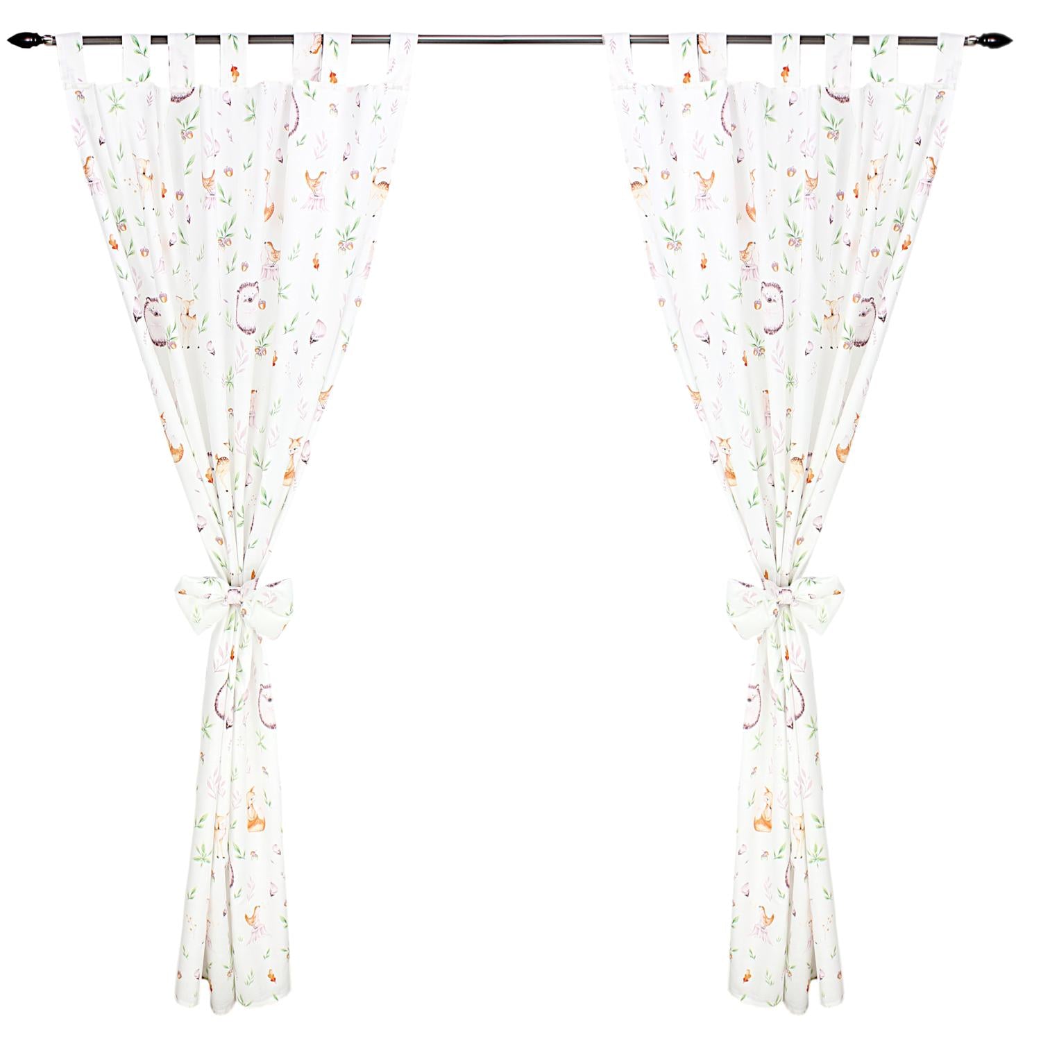 Vorhänge/Gardinen mit Schleifen 2er Set