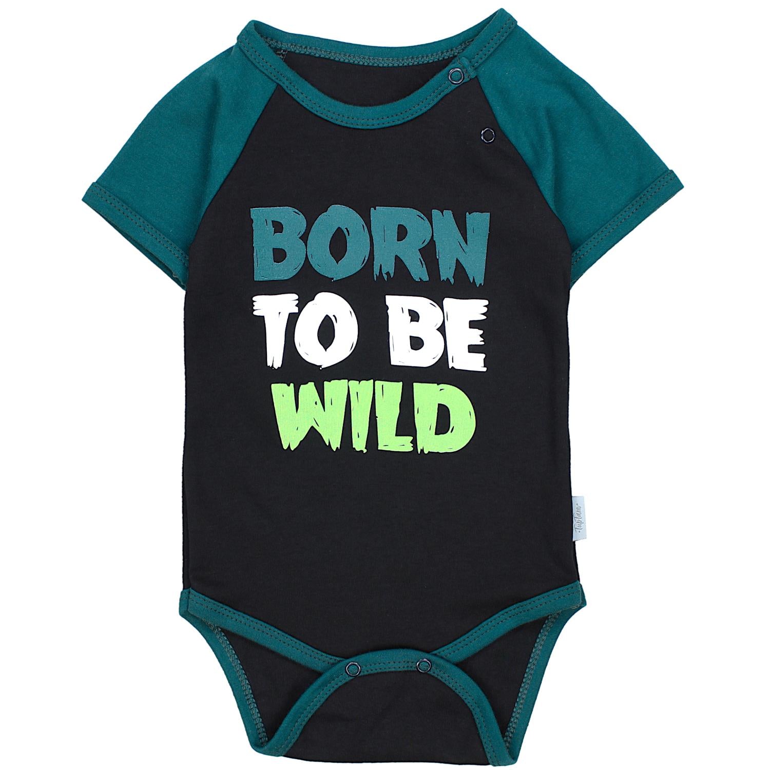 Baby Body Kurzarm Unifarben - 5er Set