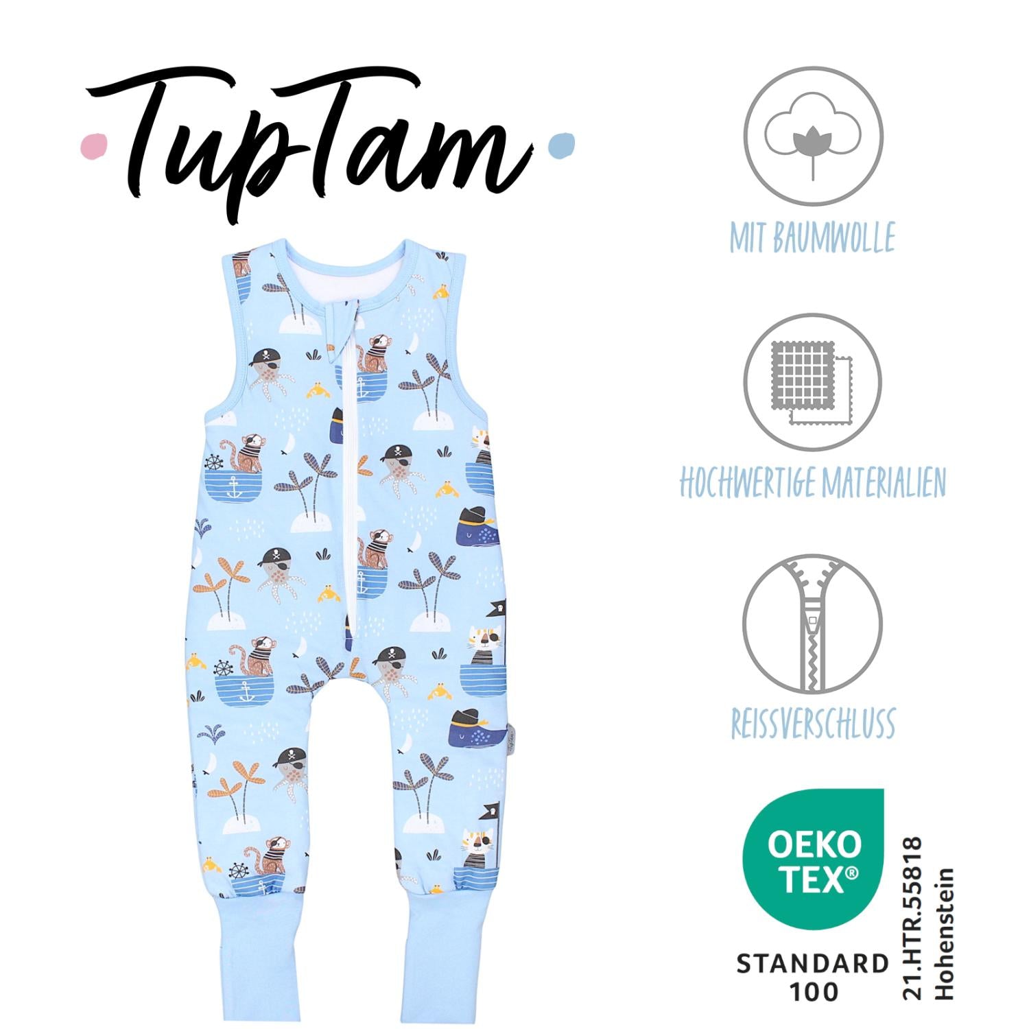 Wattierter Schlafsack mit Füßen 2.5 TOG