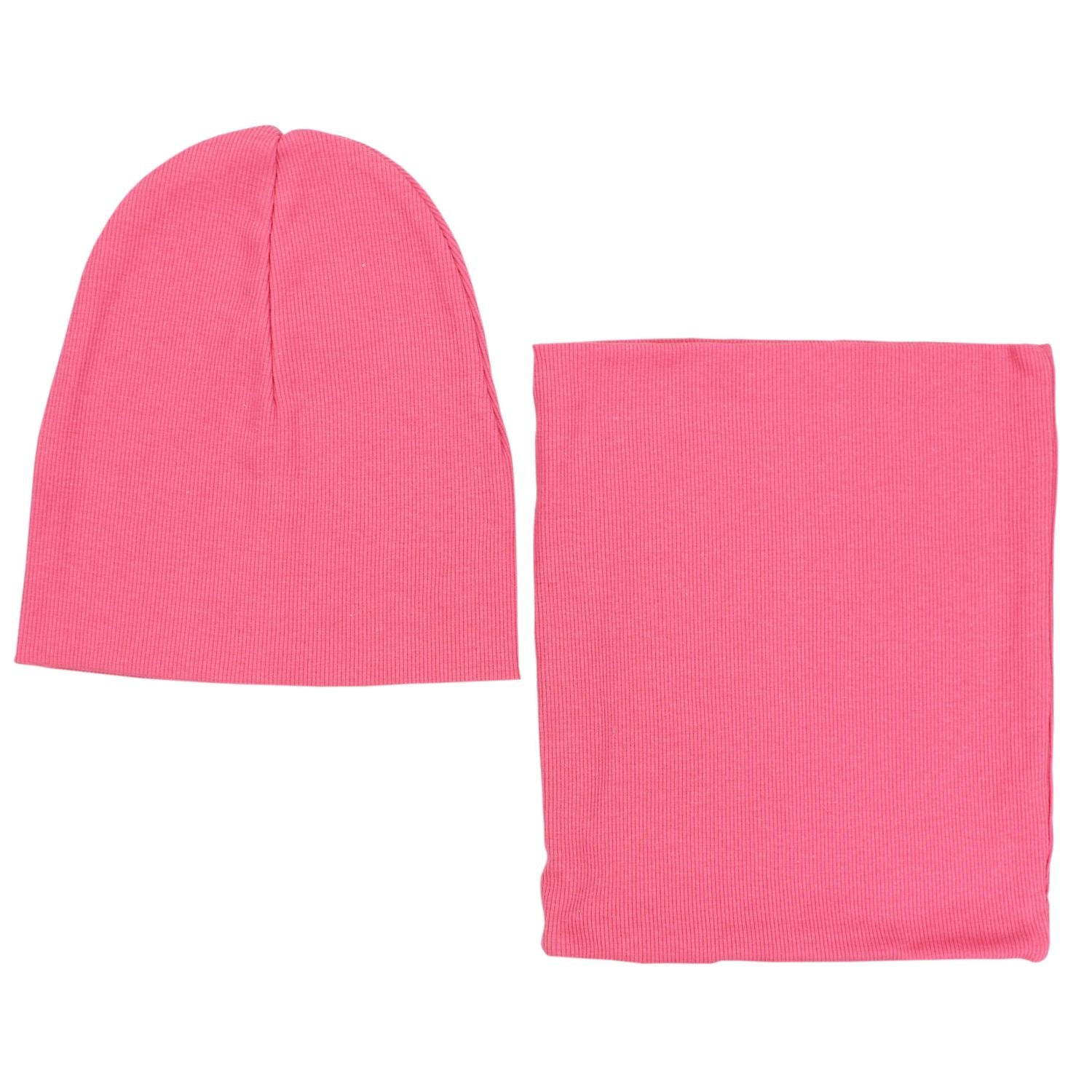 Kinder Beanie Mütze Schlauchschal Set