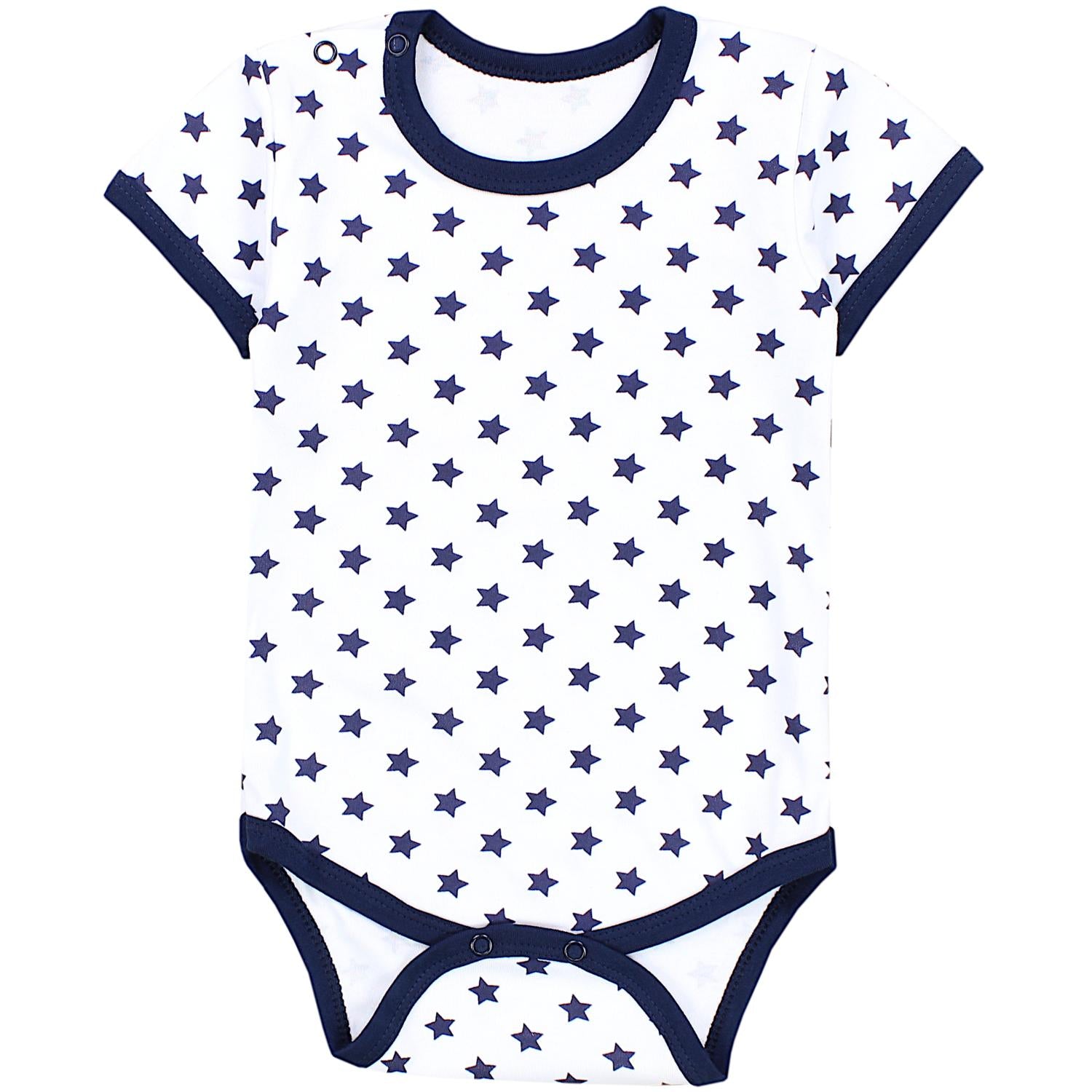 Baby Body Kurzarm Unifarben - 5er Set