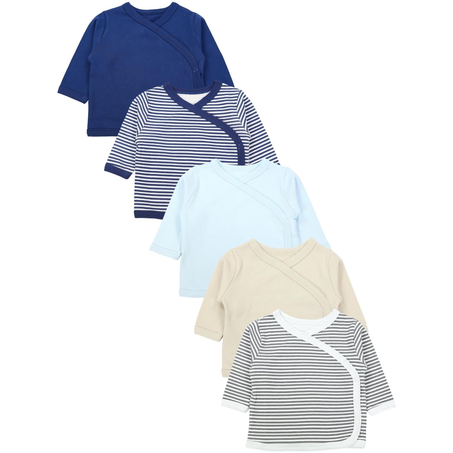 Langarm Wickelshirt - 5er Set