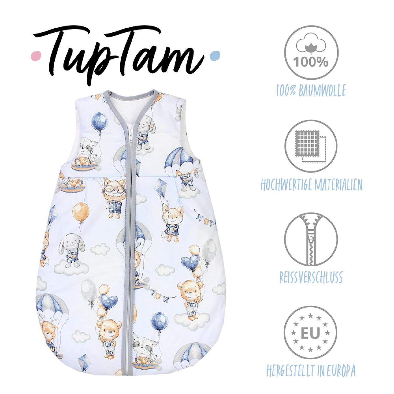 Kugelschlafsack ohne Ärmel 2,5 TOG