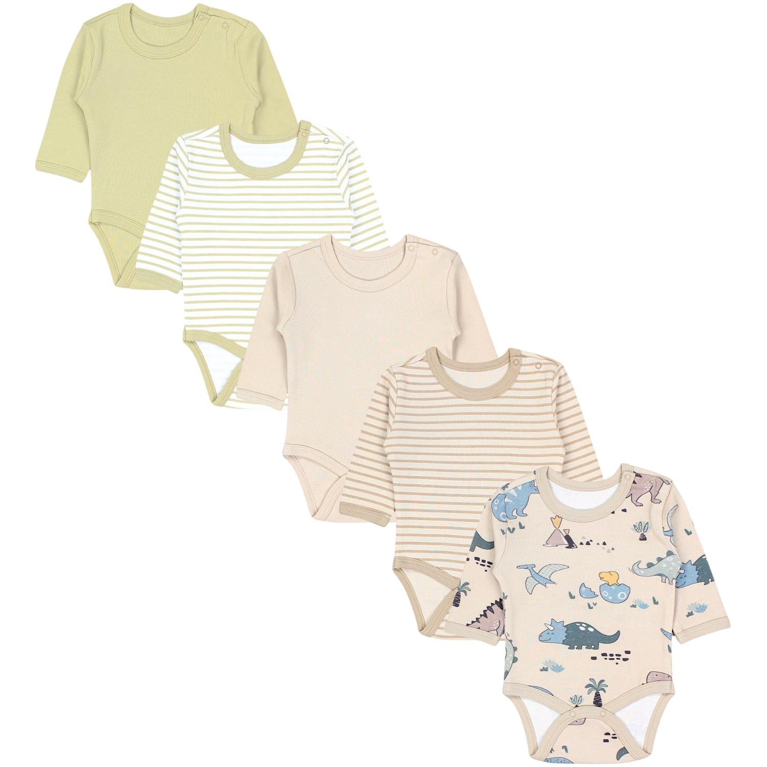 Baby Body Langarm - 5er Set