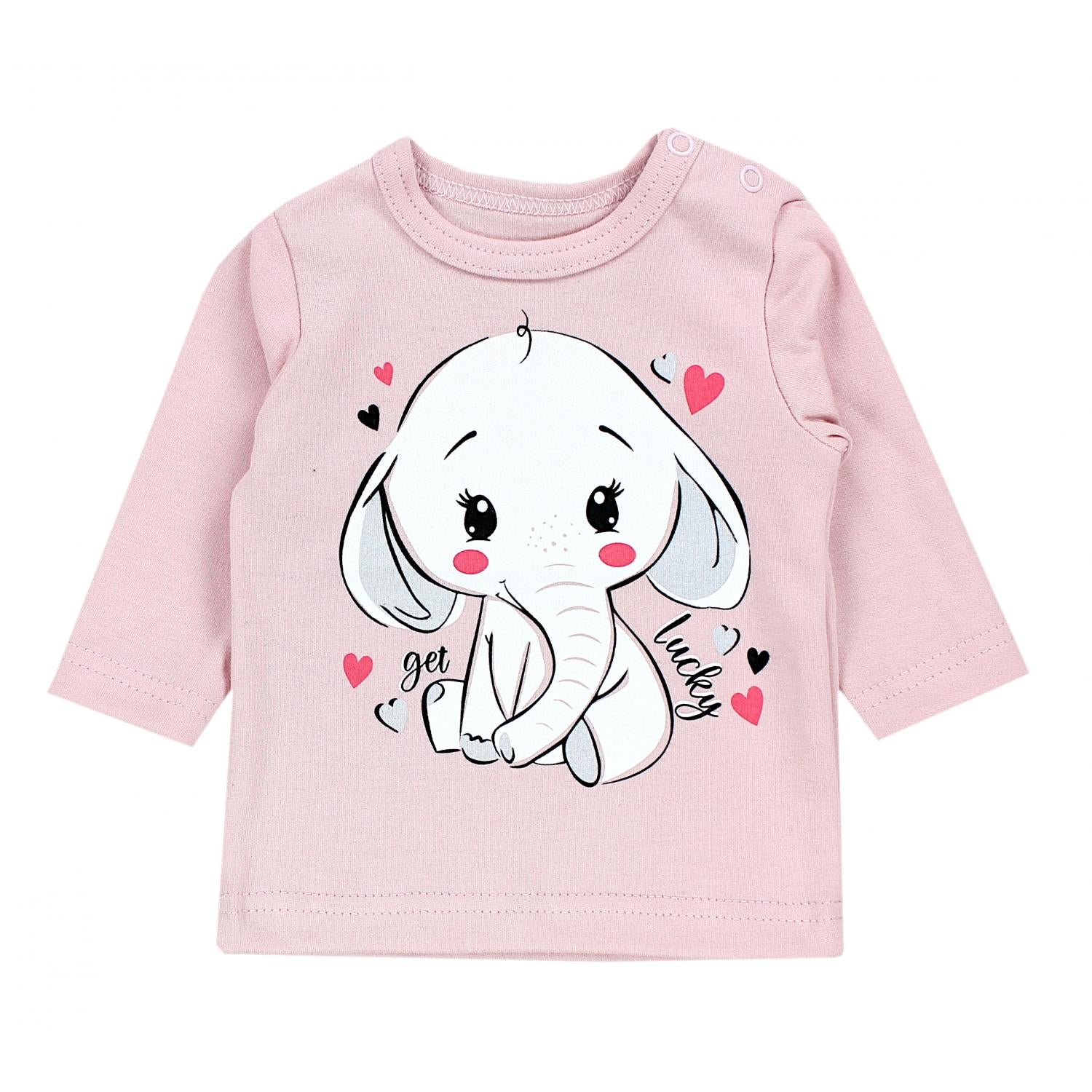 Baby Langarmshirt mit Aufdruck - 3er Set