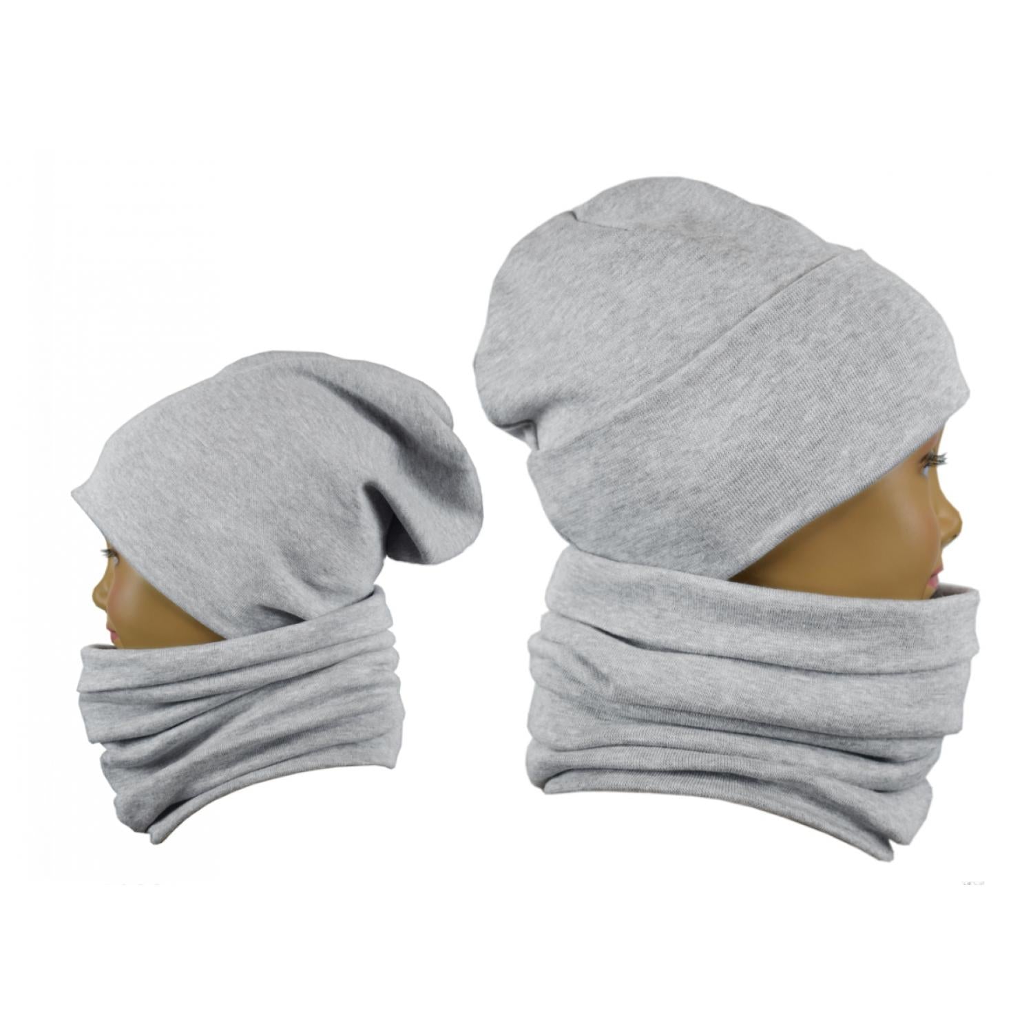 Kinder Beanie Mütze Schlauchschal Set