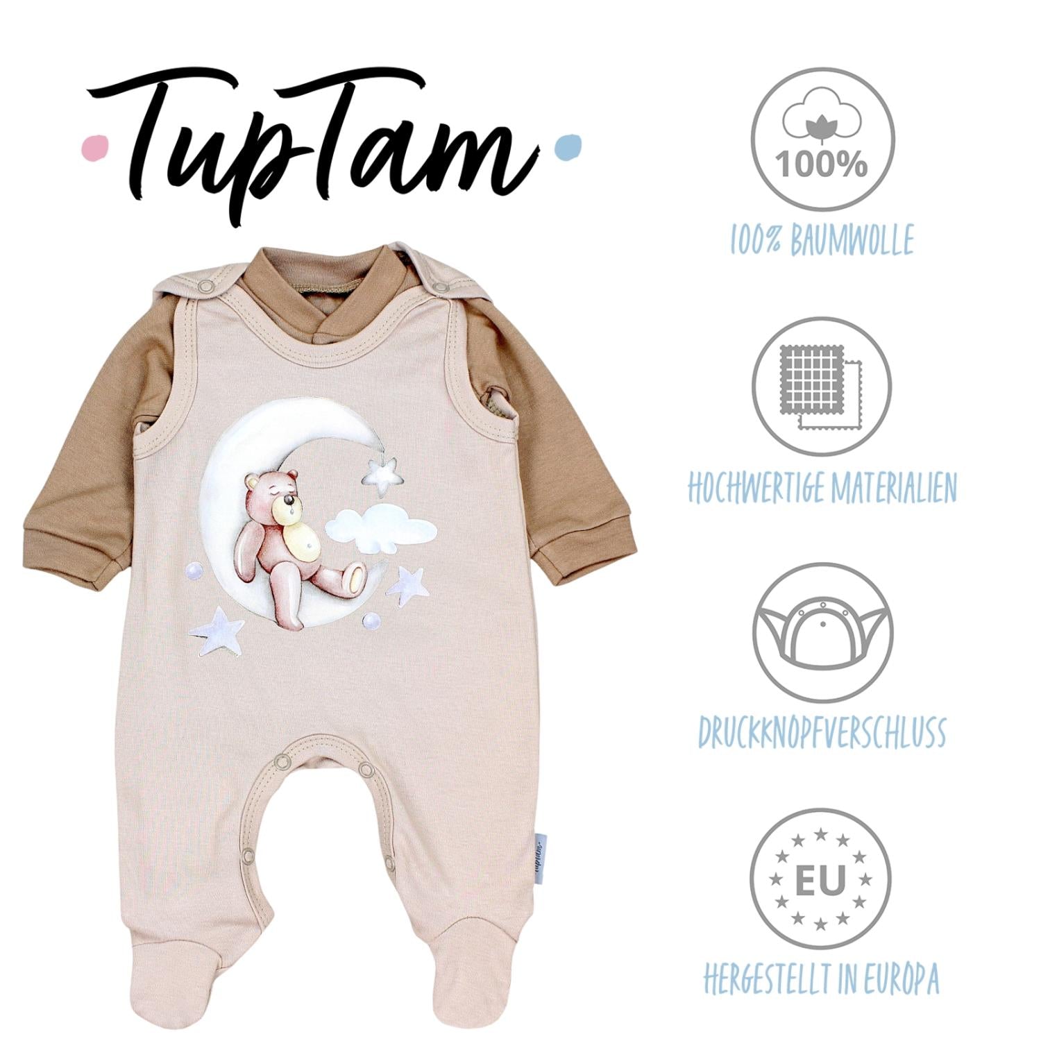 Strampler mit Langarmshirt- Set