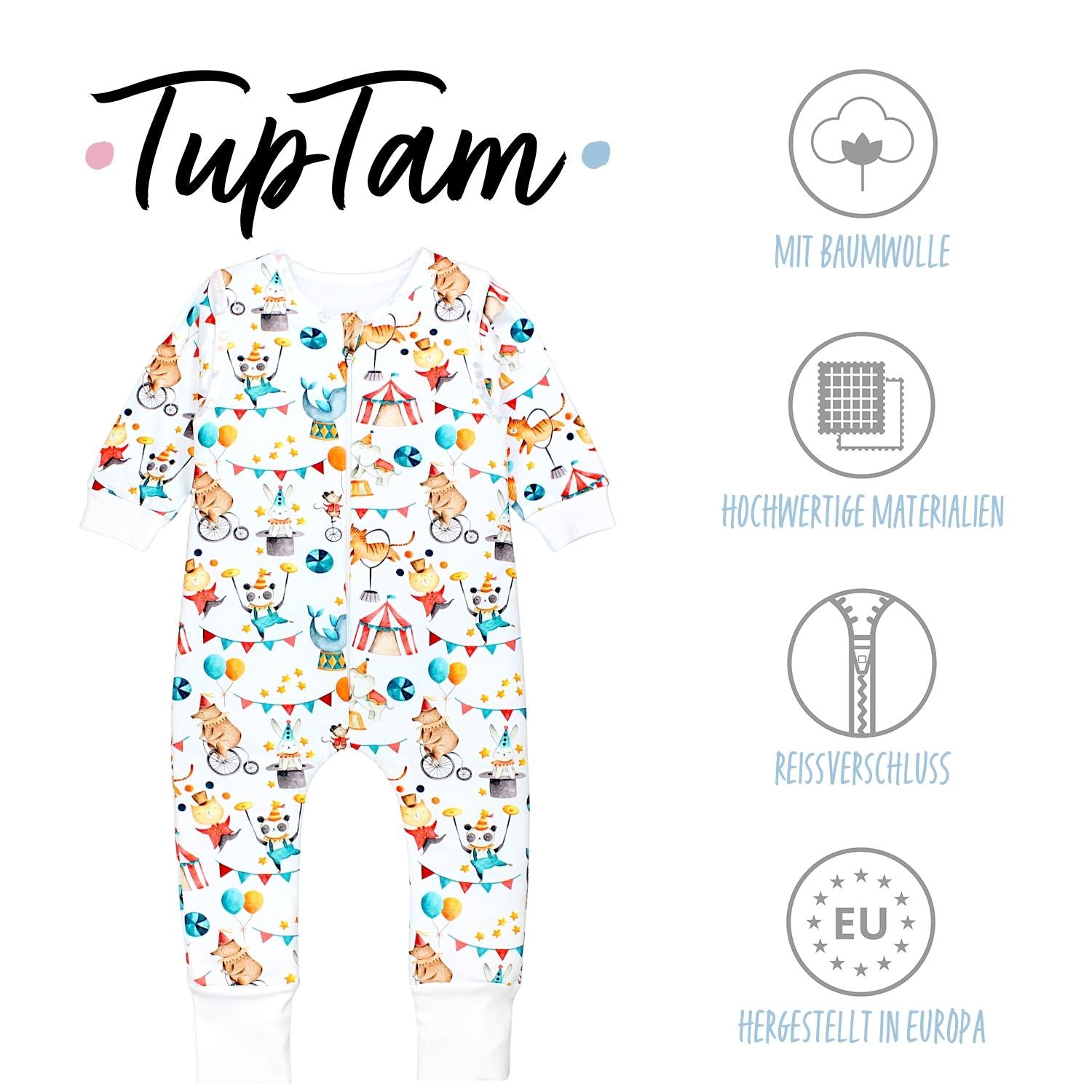 Bio- Schlafsack mit Beinen und Armen 2.5 TOG