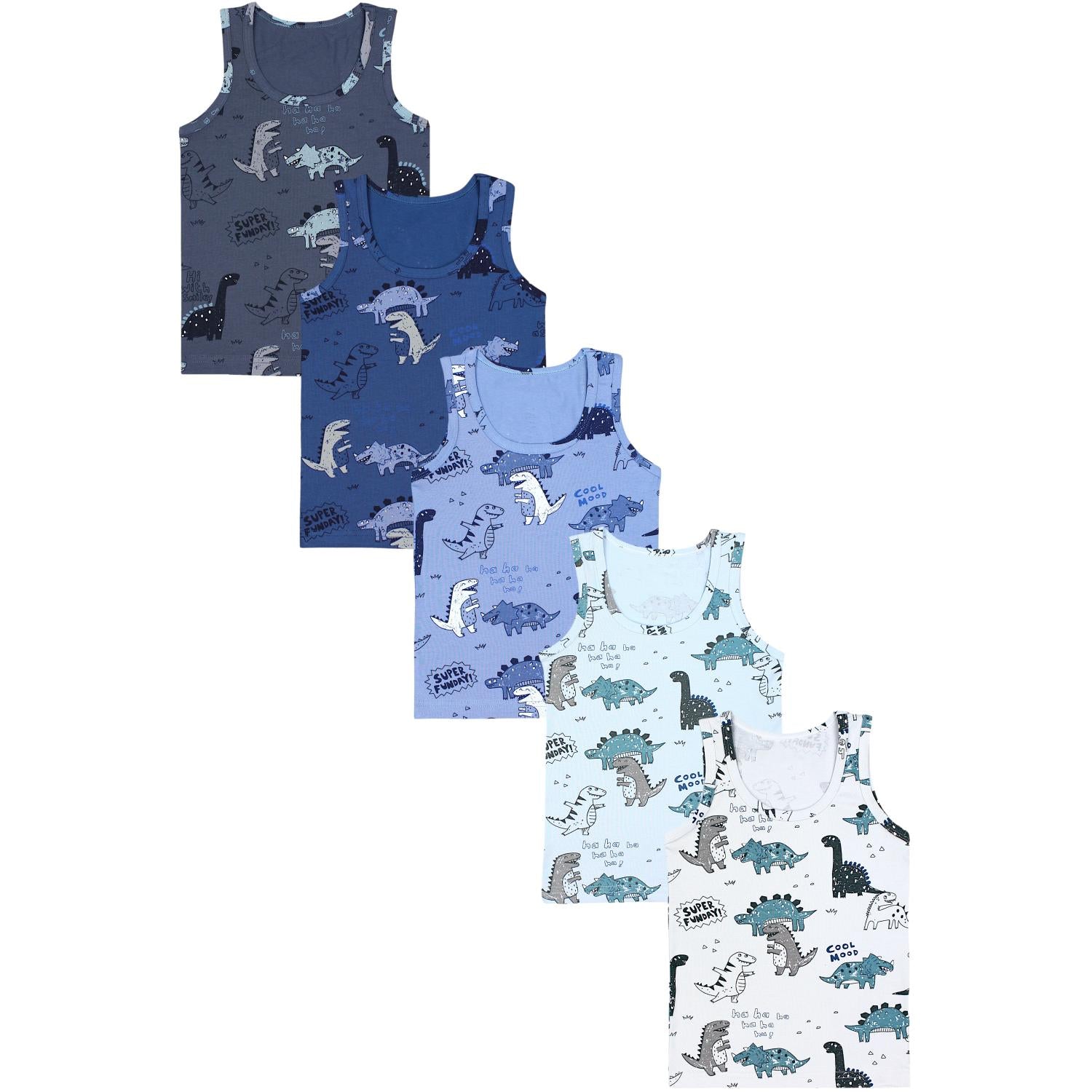 Kinder Unterhemd Ärmellos Tanktop - 5er Set