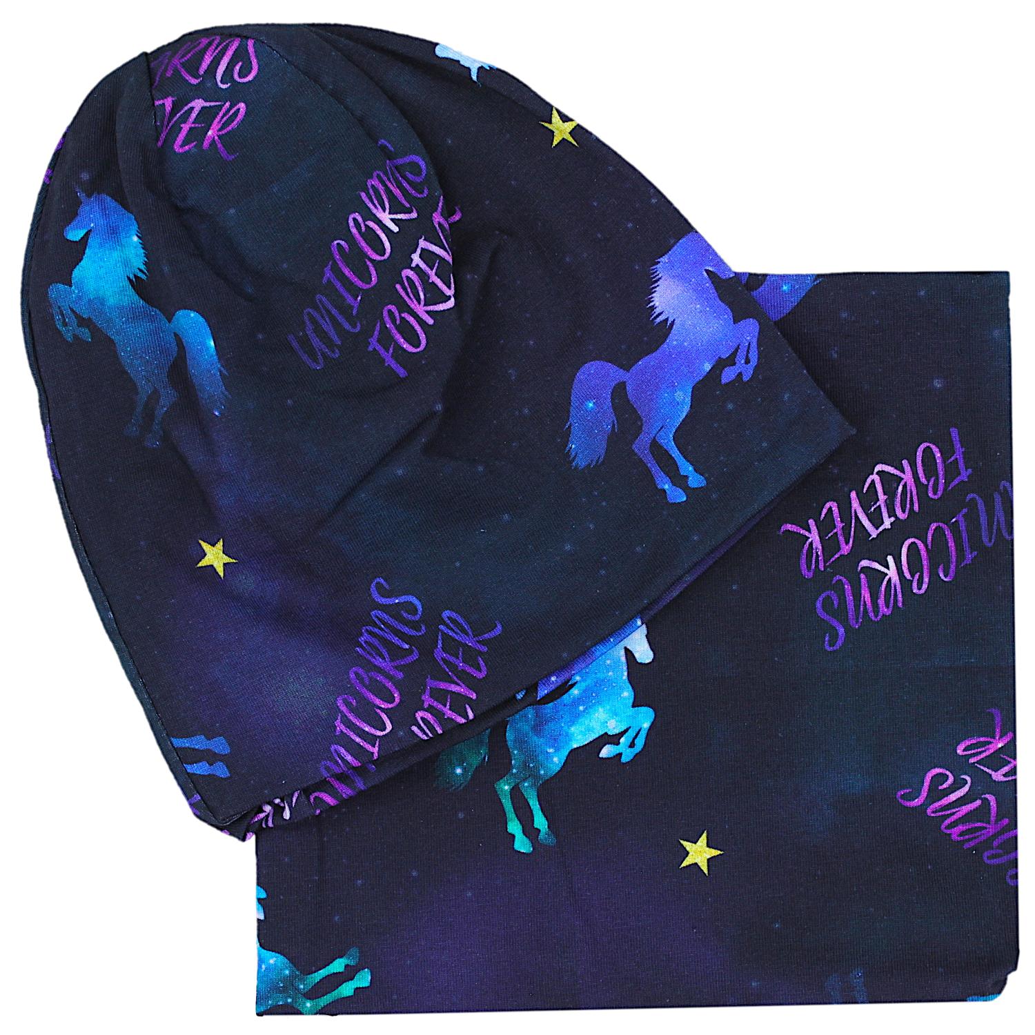 Madchen Beanie Mütze Schlauchschal Set