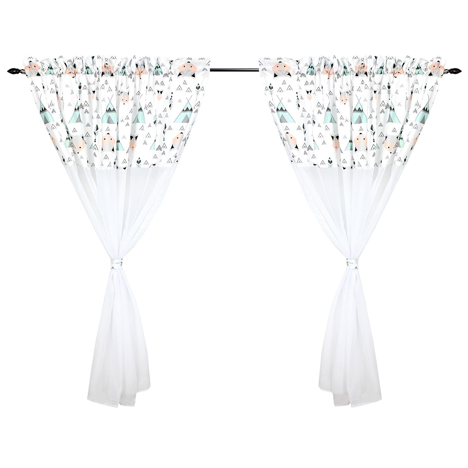 Kinderzimmer Voile/ Vorhänge/ Gardinen mit Tunnelzug Set