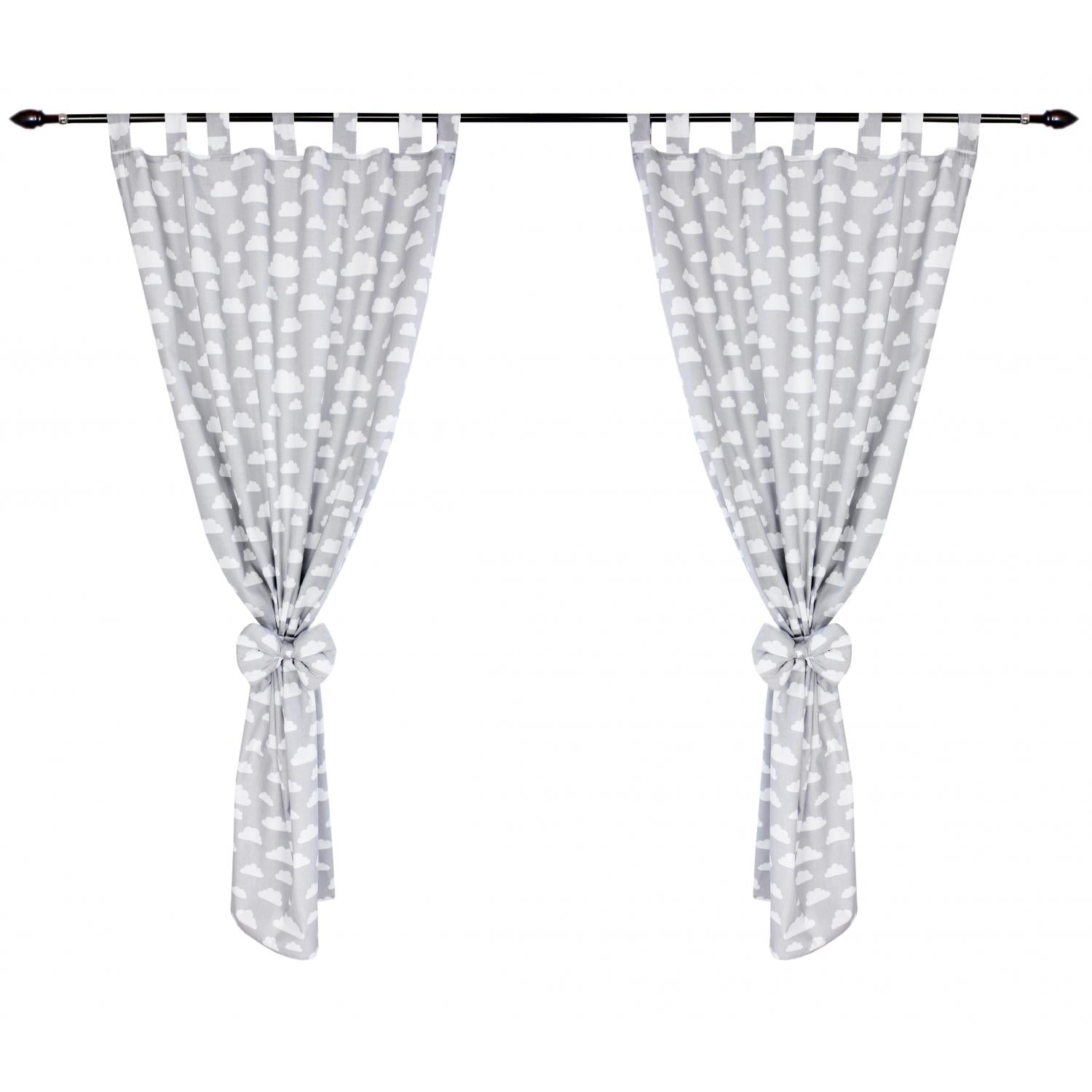 Vorhänge/Gardinen mit Schleifen 2er Set
