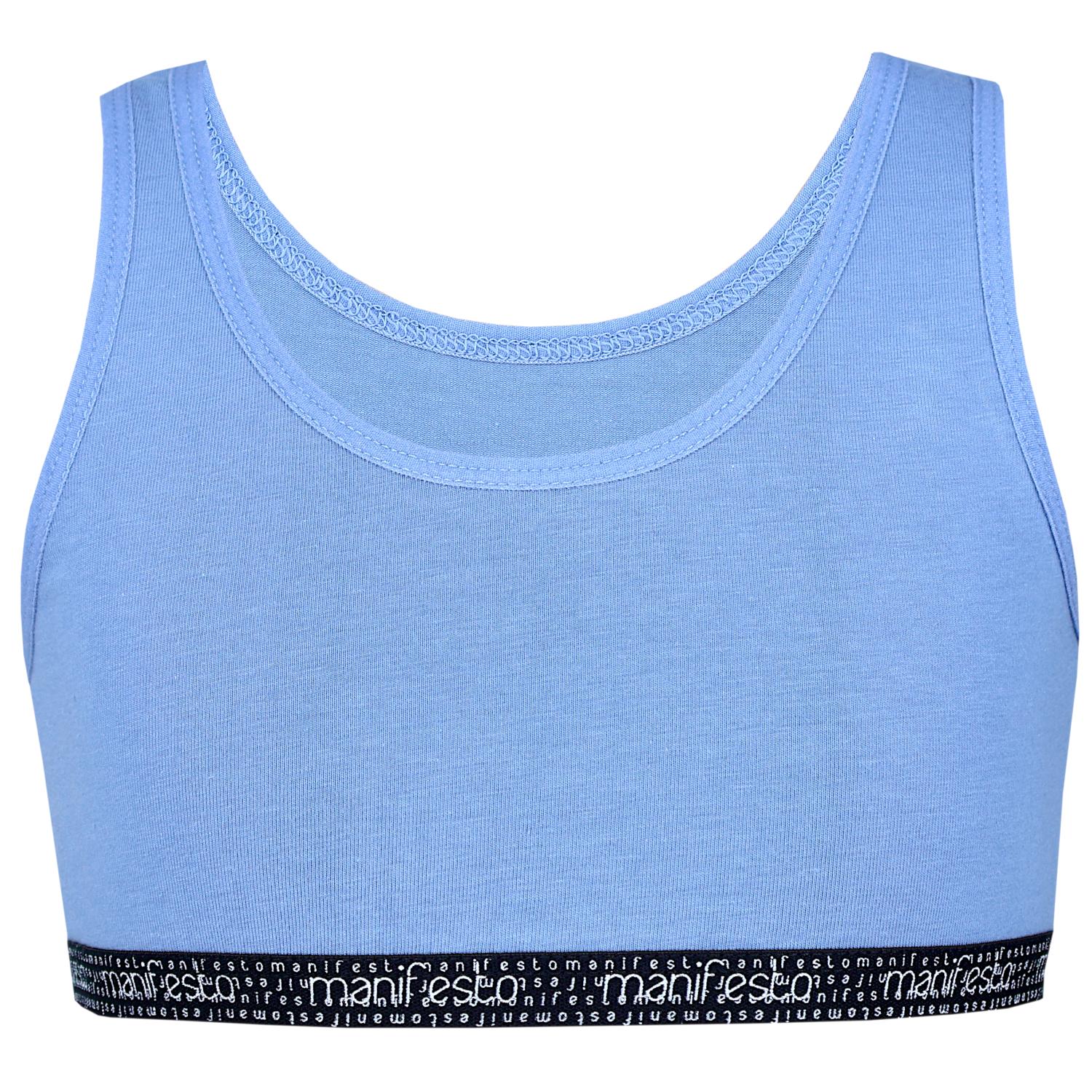 Mädchen Bustier breite Träger- 5er Set