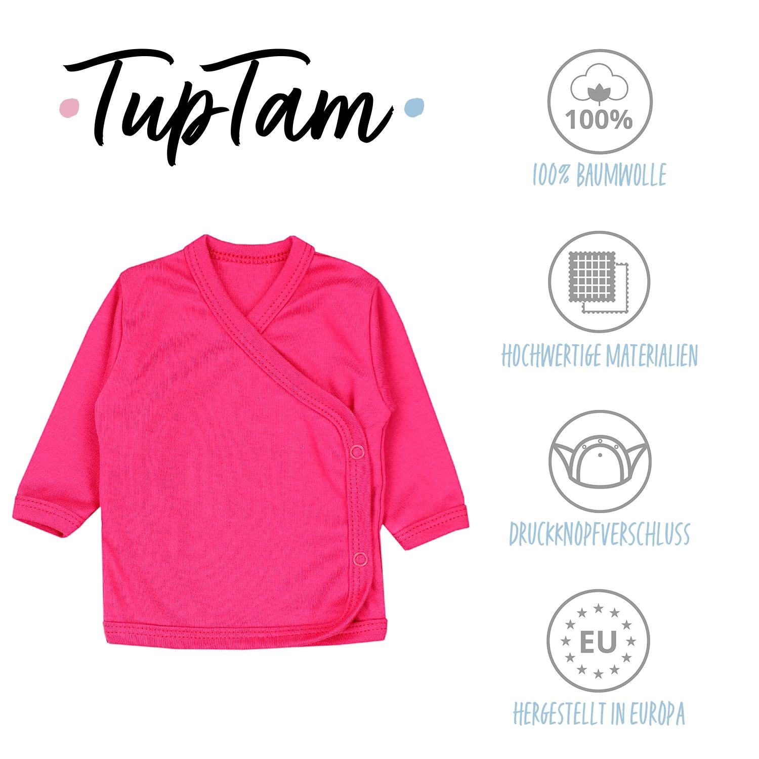 Baby Wickelshirt Langarm - 5er Set