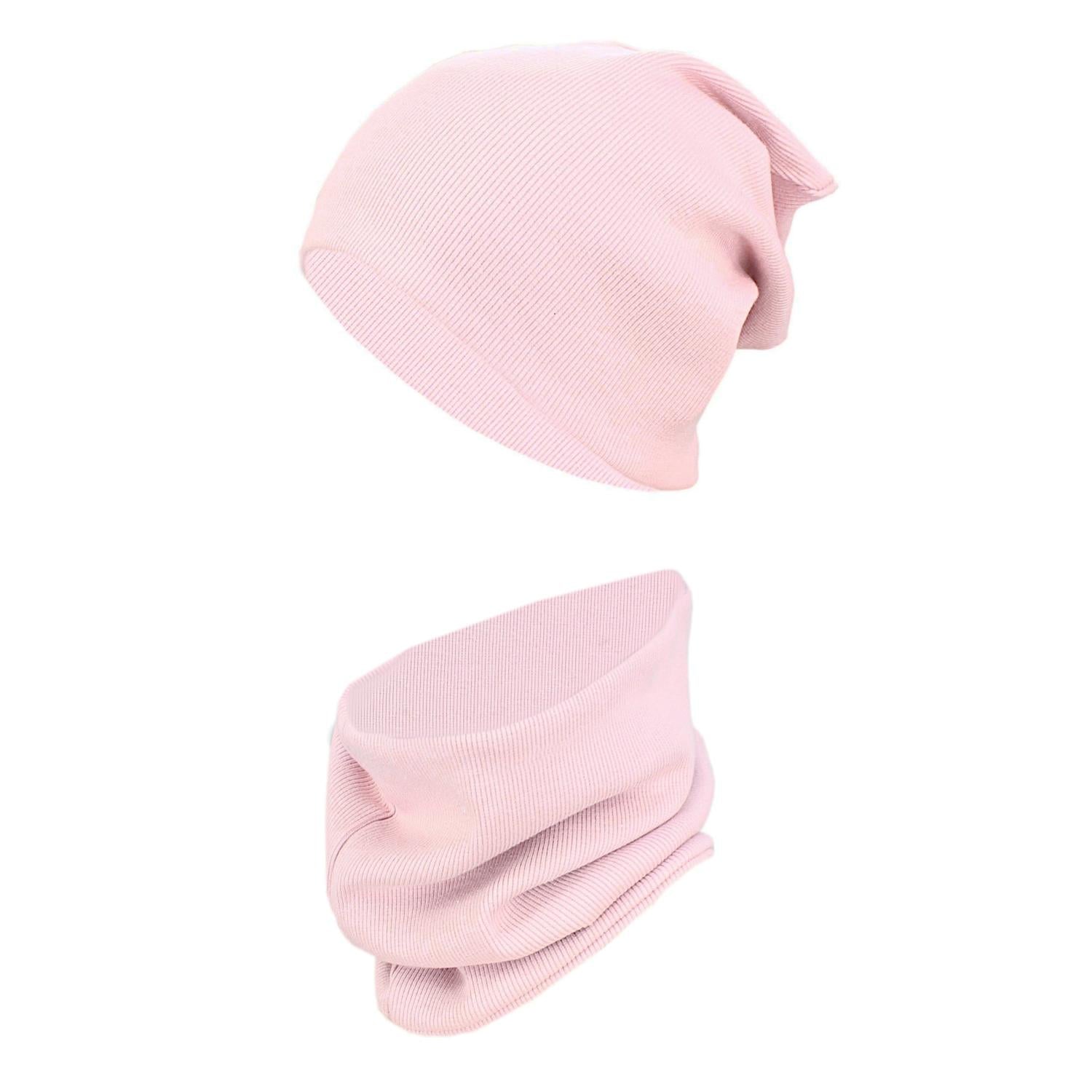 Kinder Beanie Mütze Schlauchschal Set