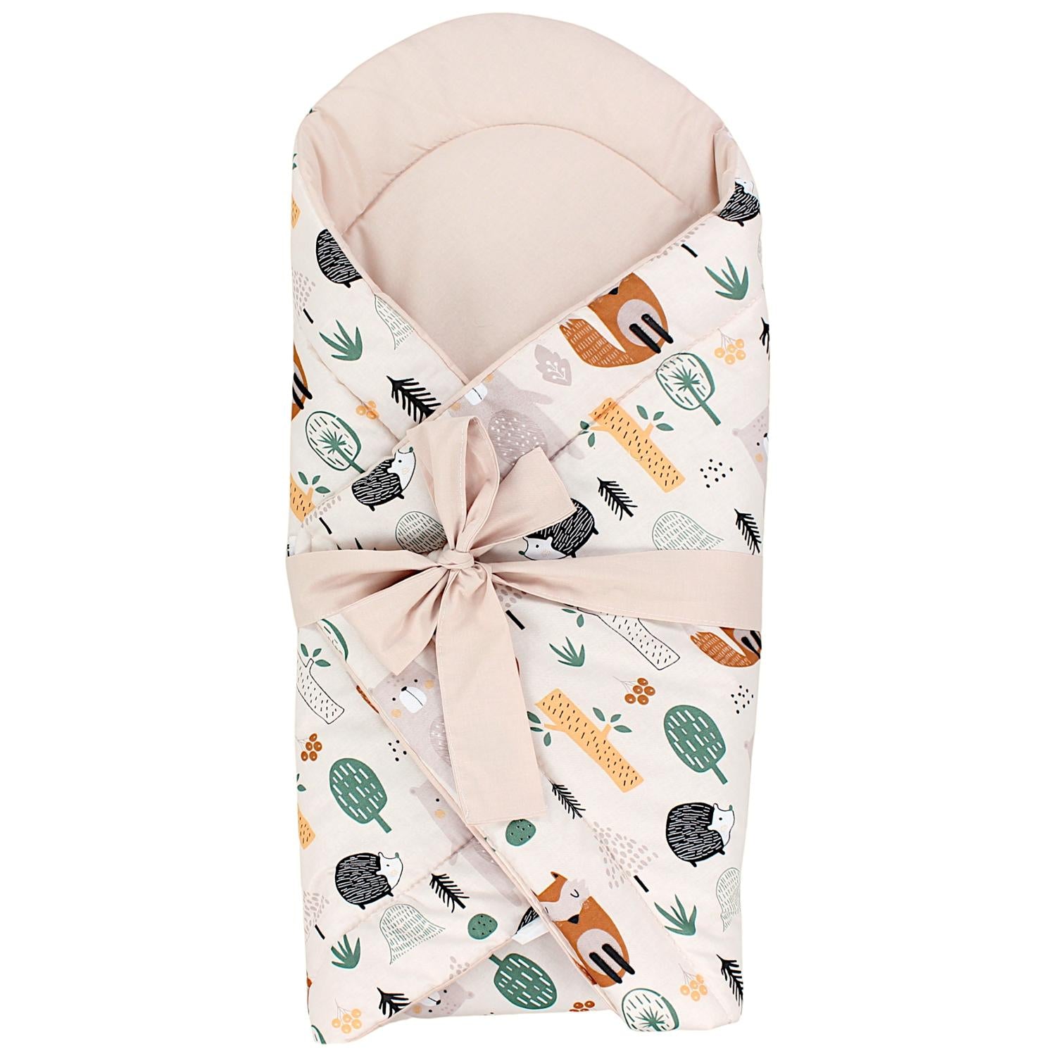 Baby Einschlagdecke mit Schleife