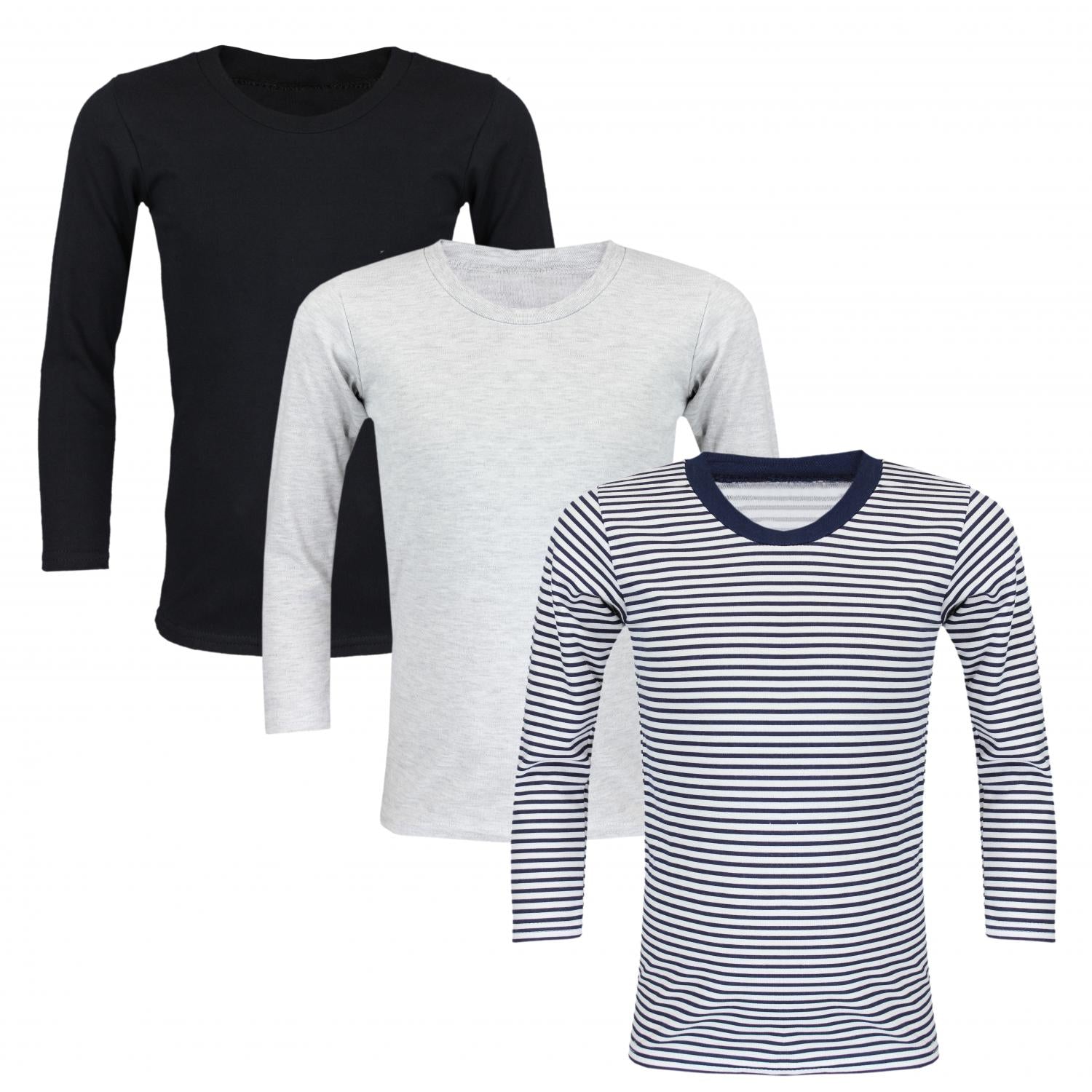 Unterhemd Langarm - 3er Set