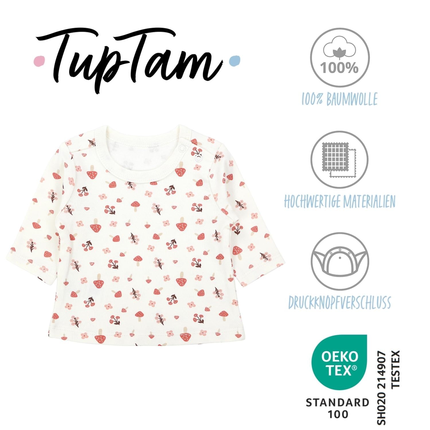 Baby Mädchen Langarmshirt 5er Set