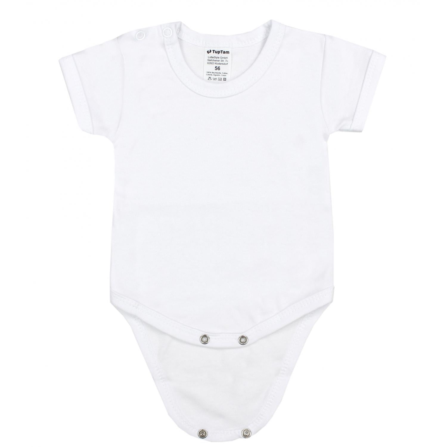 Baby Body Kurzarm Unifarben - 5er Set