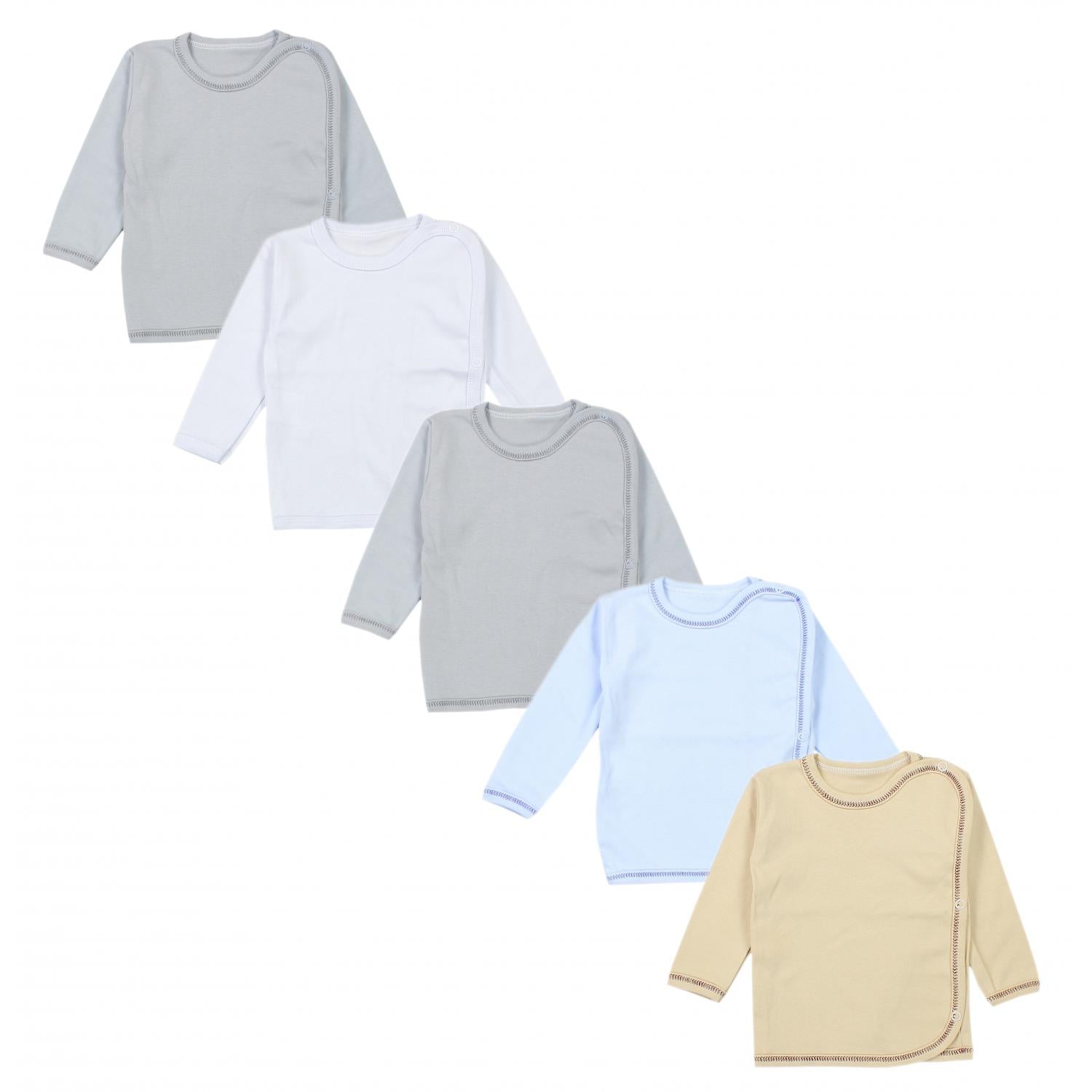 Wickelshirt Langarm - 5er Set