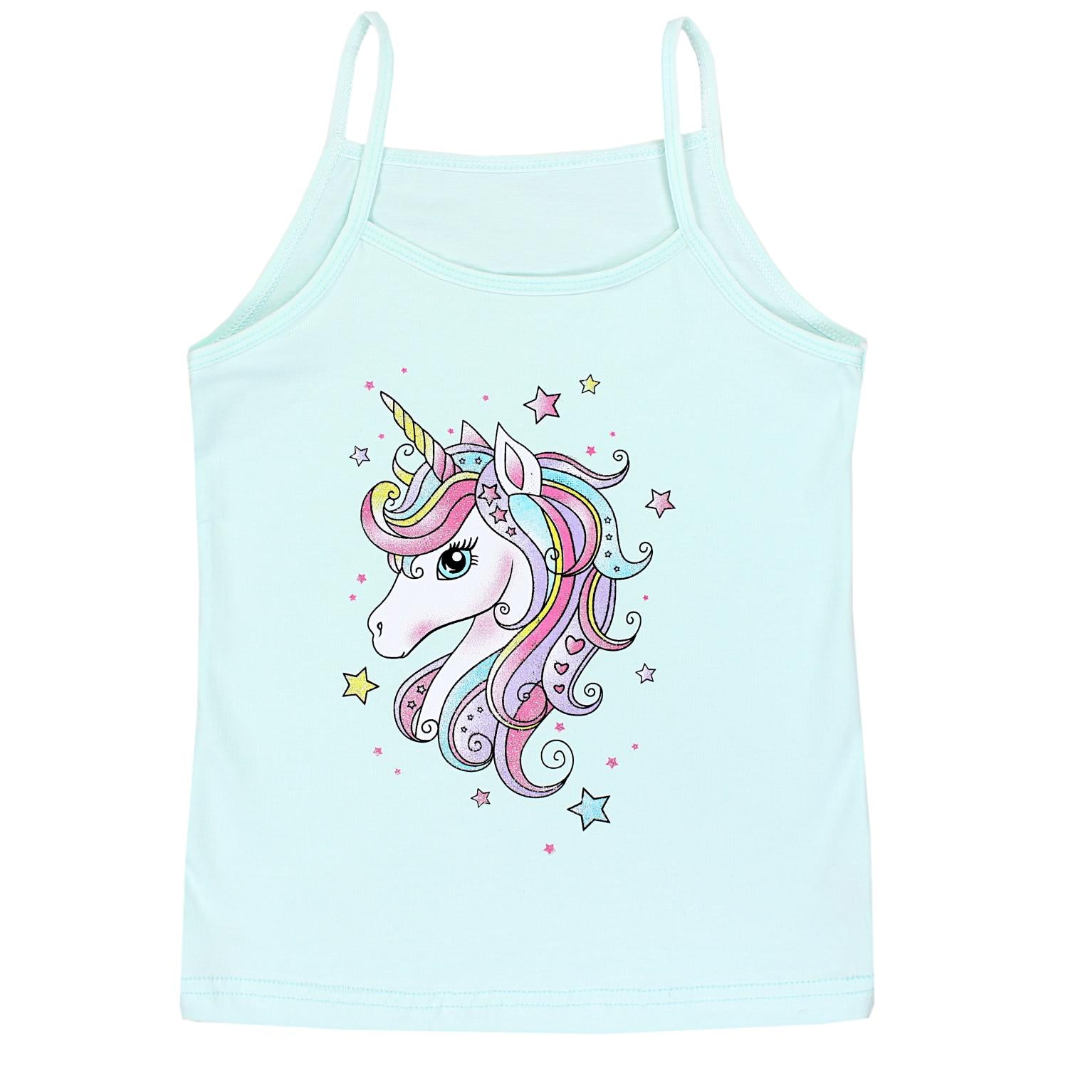 Mädchen Unterhemd Spaghettiträger - 5er Set