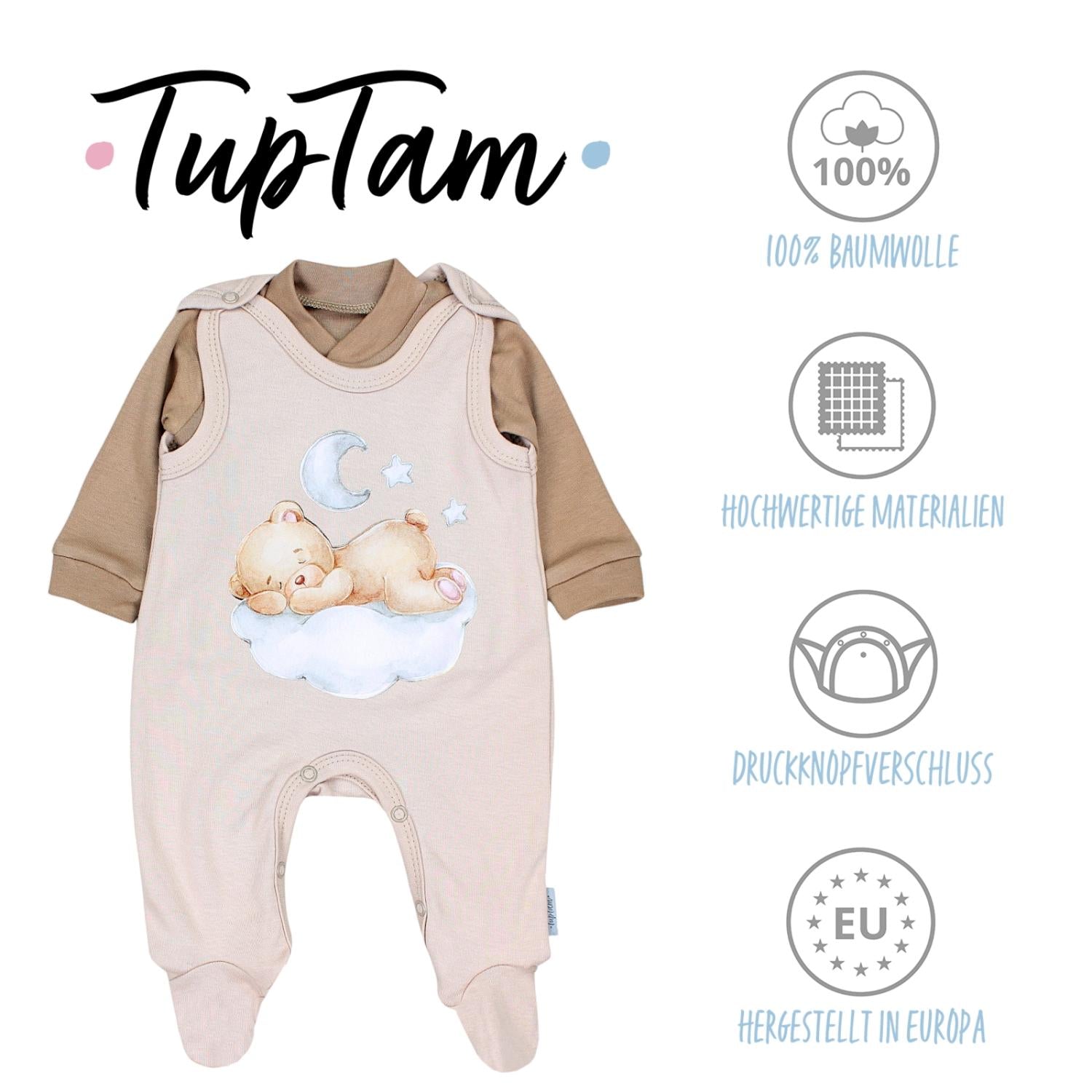 Strampler mit Langarmshirt- Set