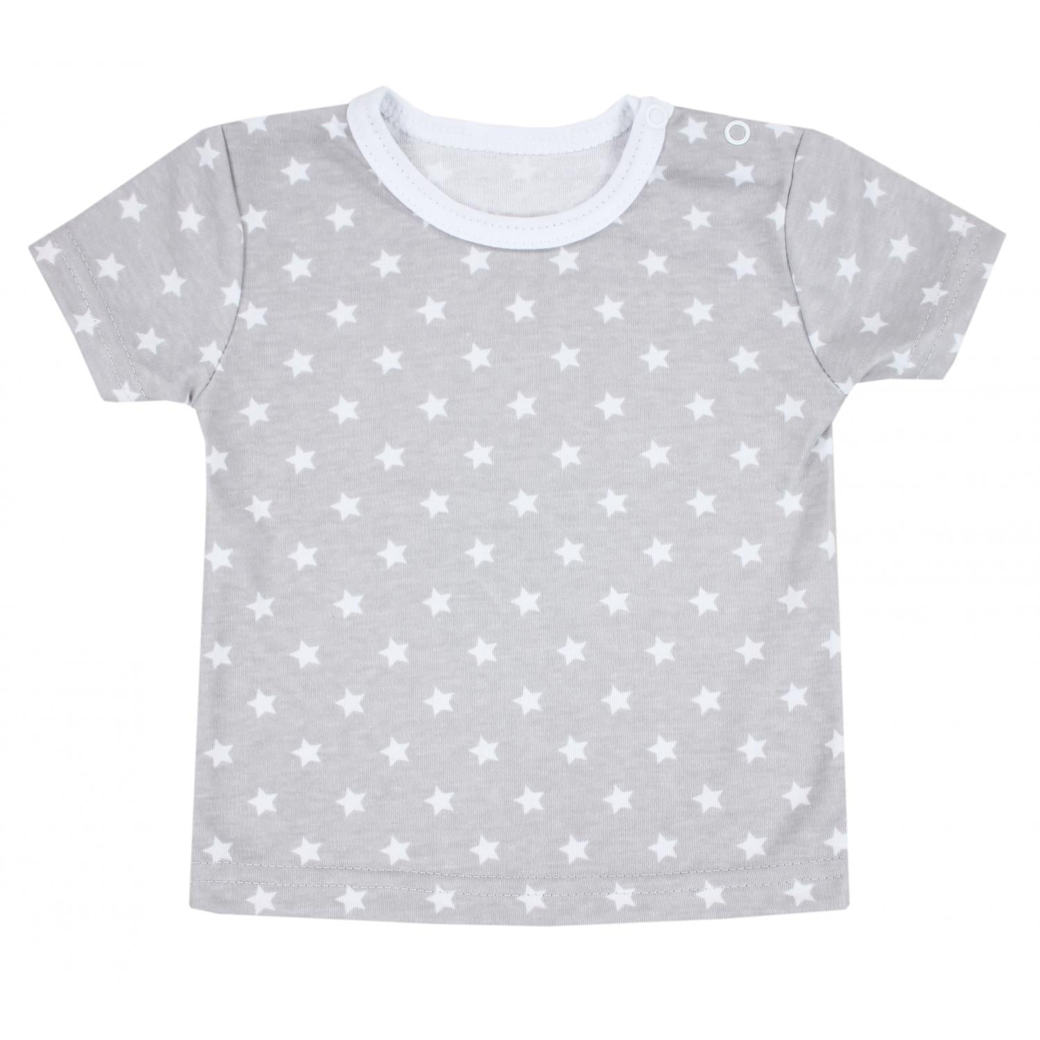 Kurzarm-Shirt mit Aufdruck - 5er Set