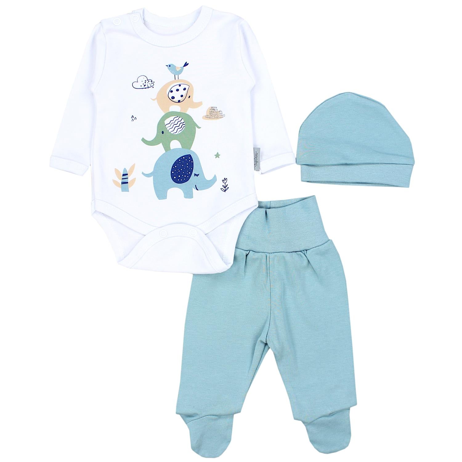 Baby Bekleidungsset mit Aufdruck (3-teilig)