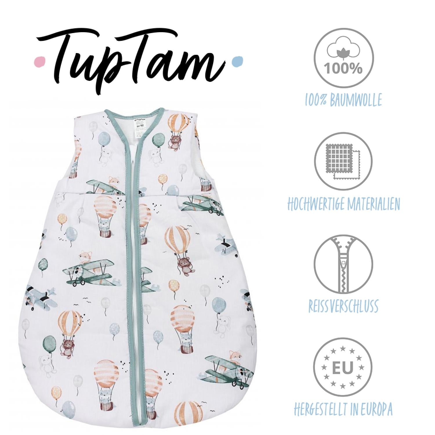 Kugelschlafsack ohne Ärmel 2,5 TOG