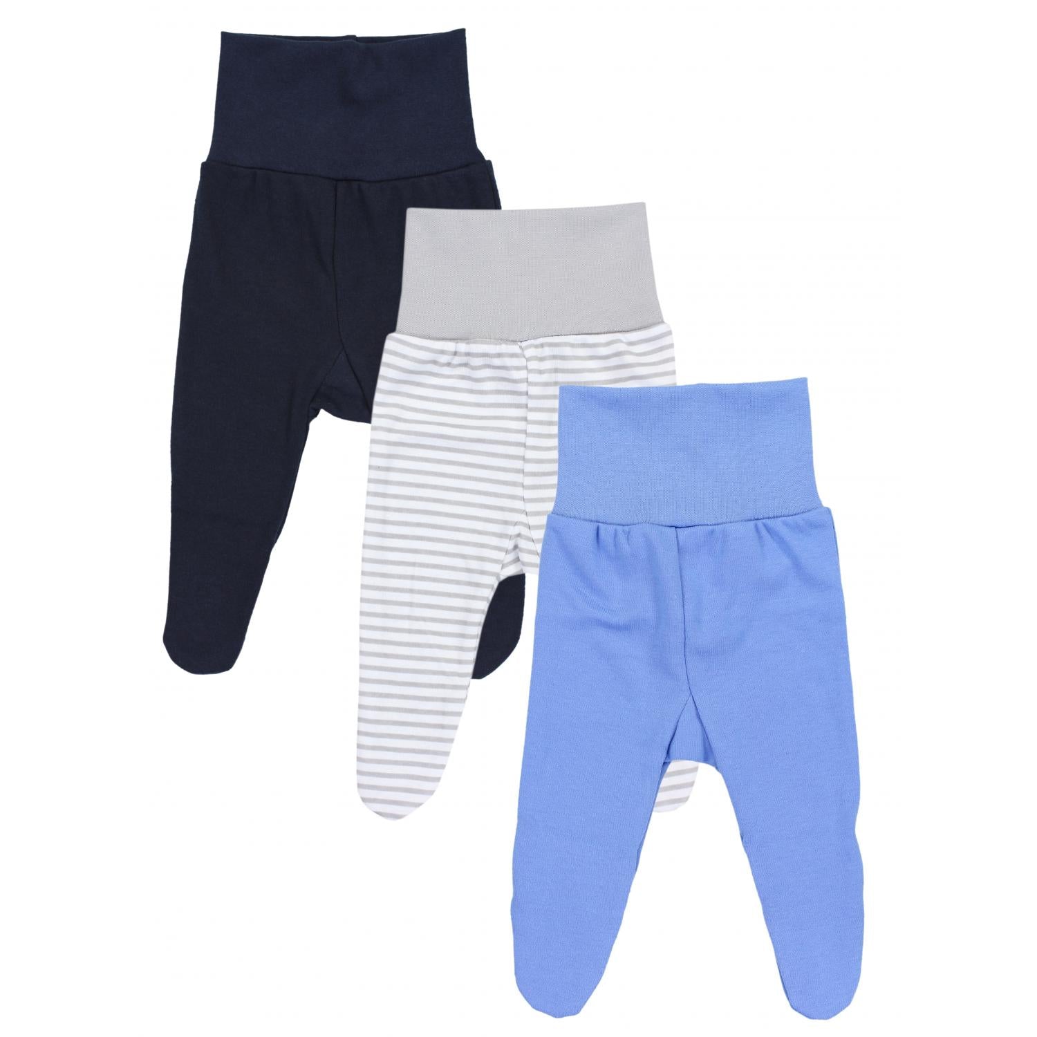 Strampelhose mit Fuß - 3er Set