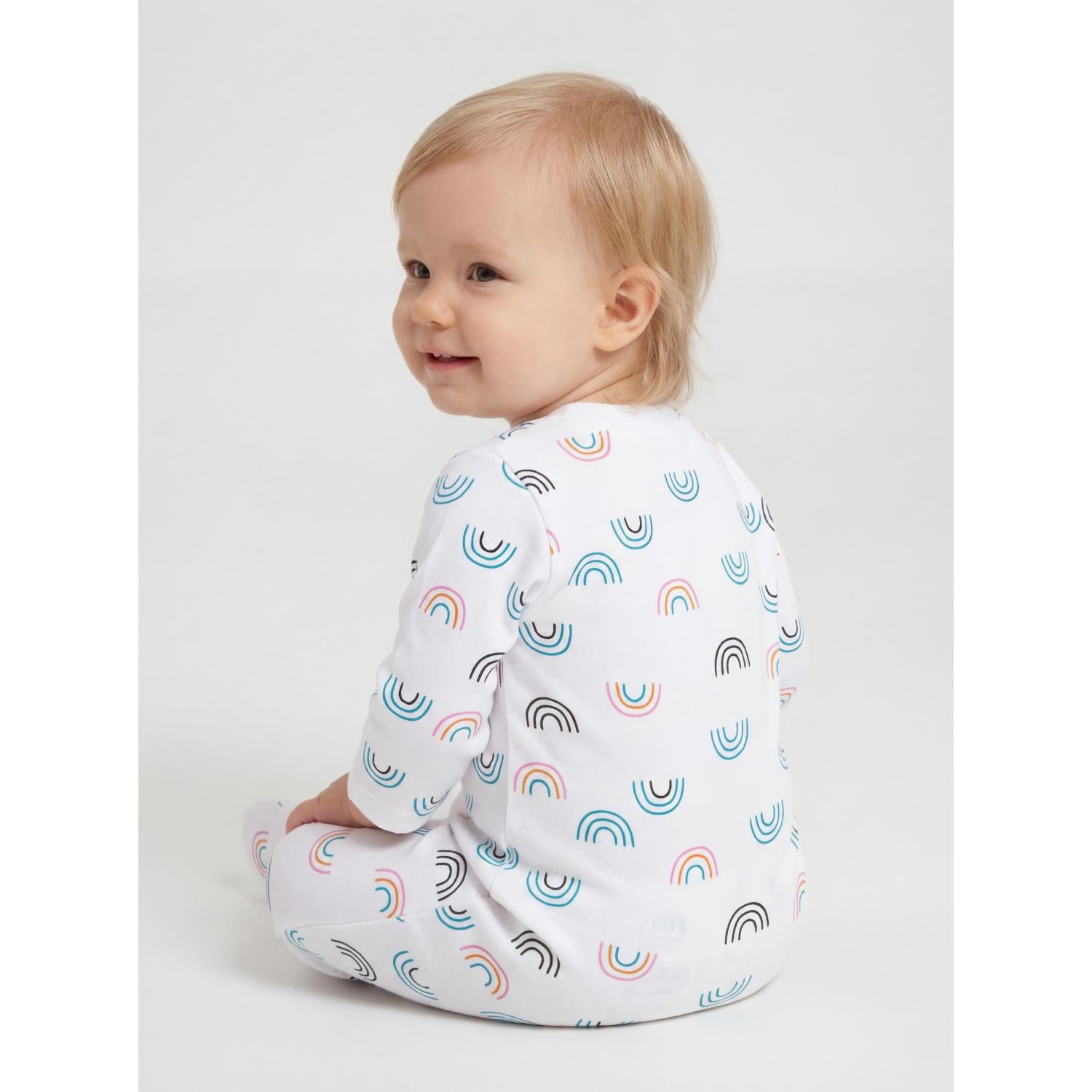 Schlafstrampler mit Fuß - 3er Set