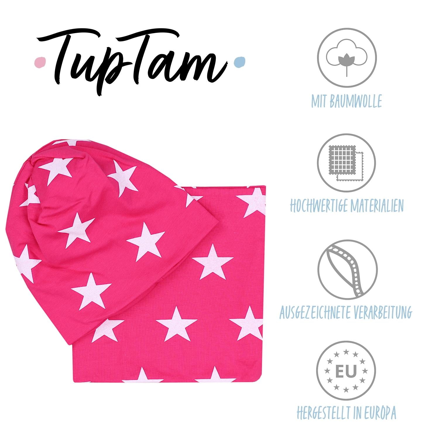 Madchen Beanie Mütze Schlauchschal Set
