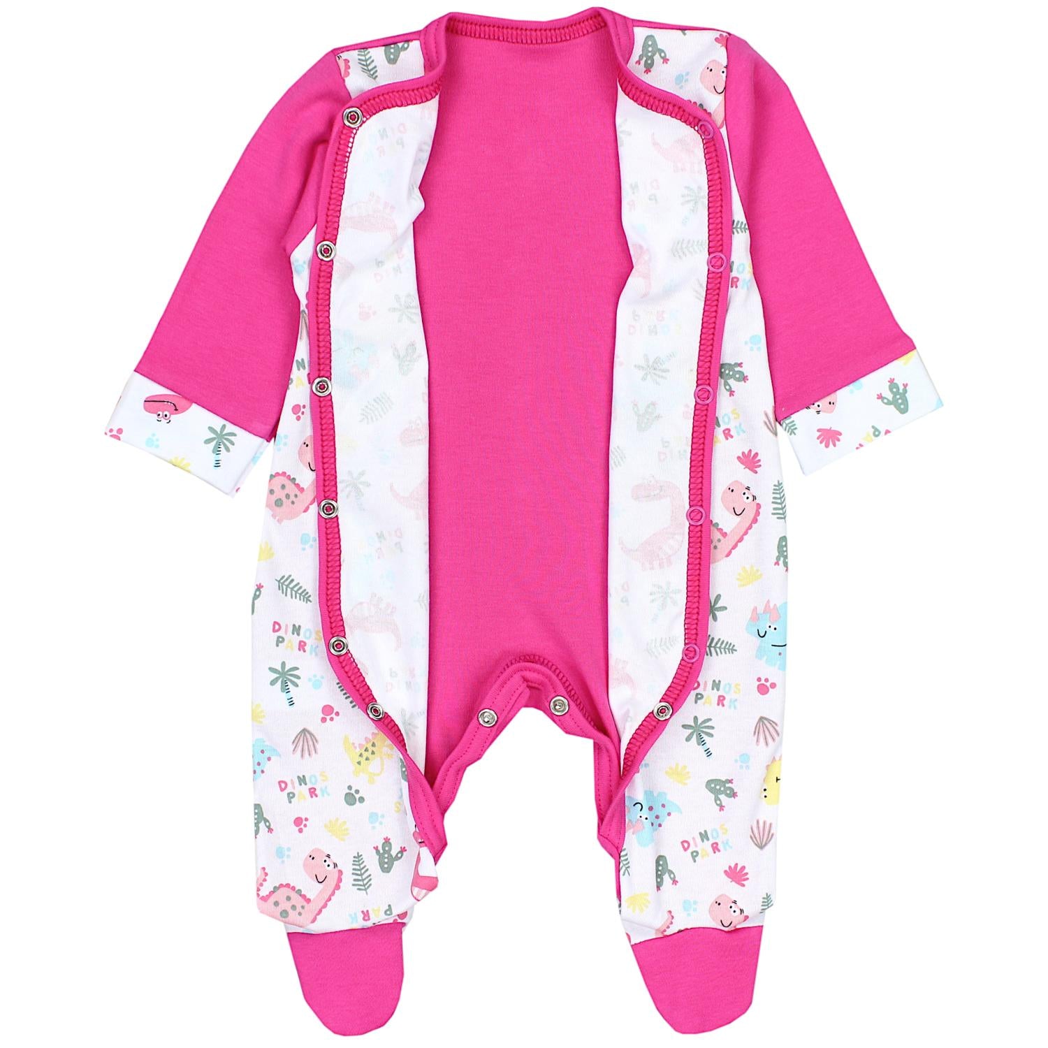 Baby Schlafstrampler mit Fuß - 3er Set