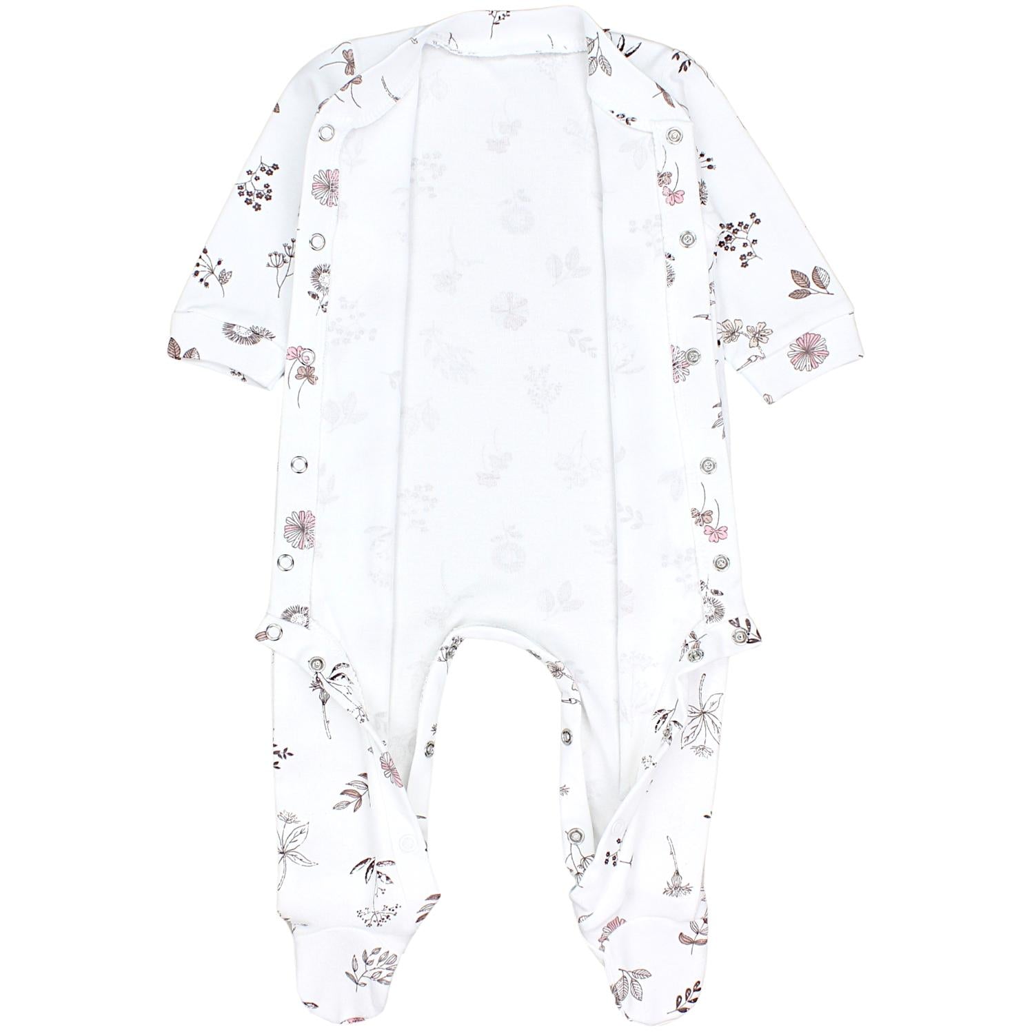 Baby Schlafstrampler mit Fuß - 3er Set