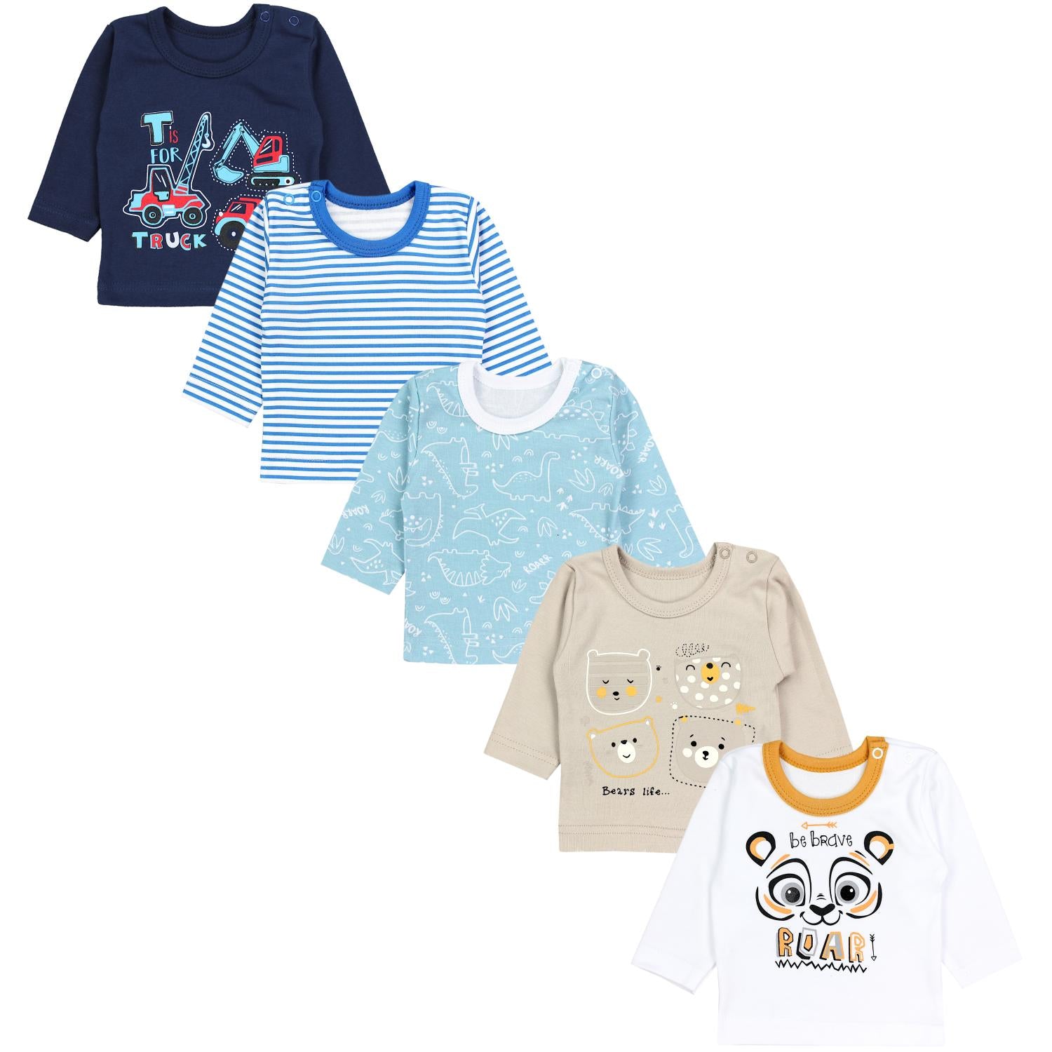 Baby Langarmshirt - 5er Set