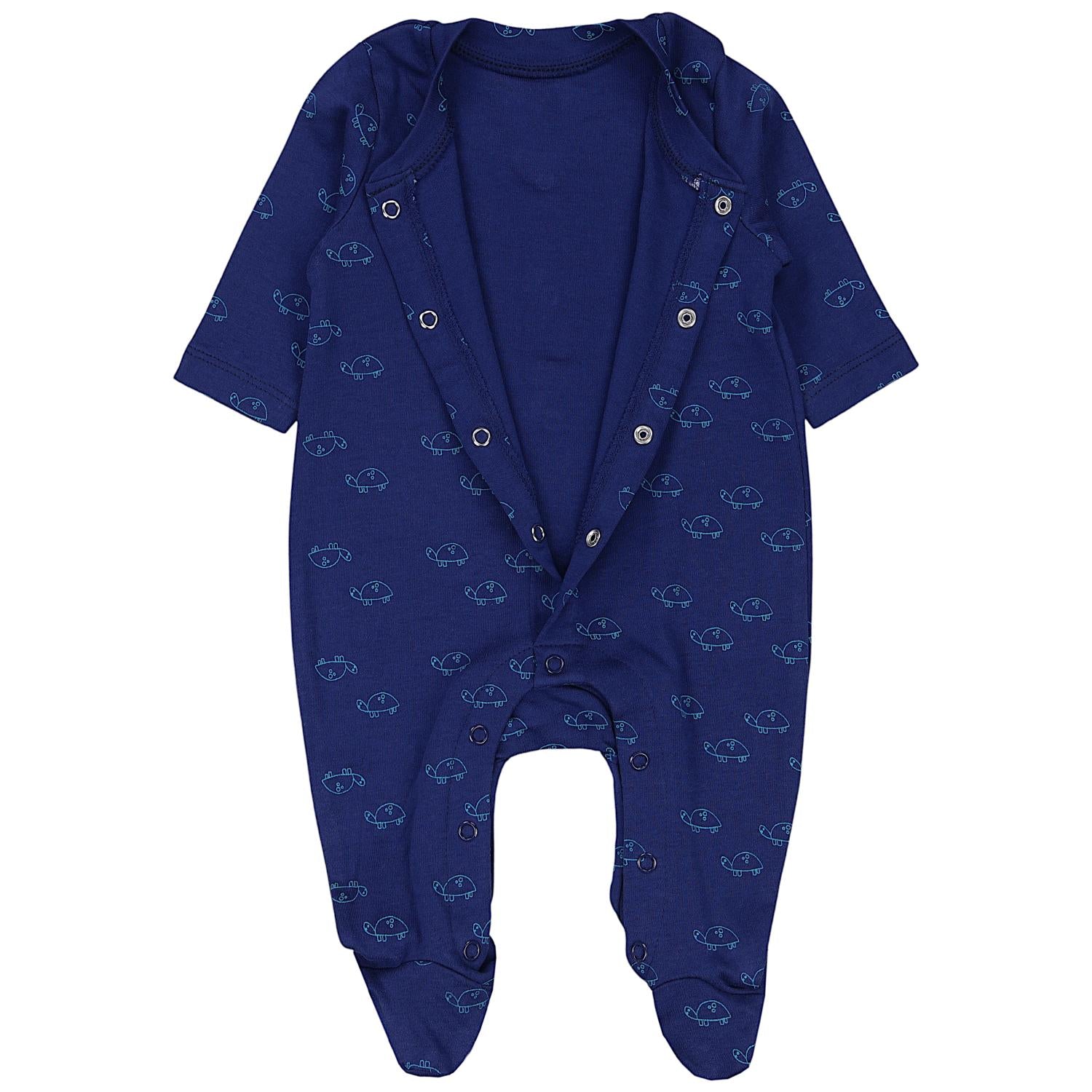 Jungen Schlafstrampler mit Fuß 3er Pack