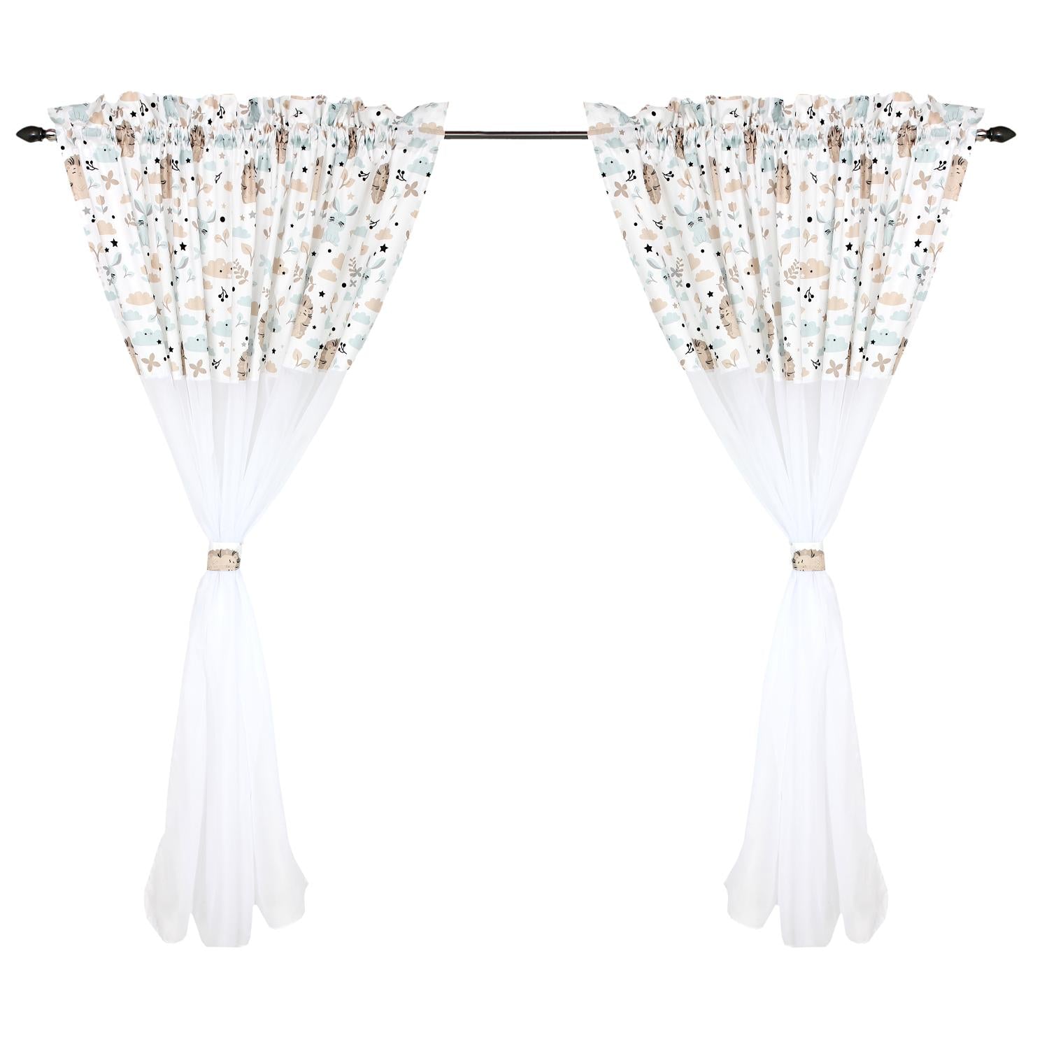 Kinderzimmer Voile/ Vorhänge/ Gardinen mit Tunnelzug Set