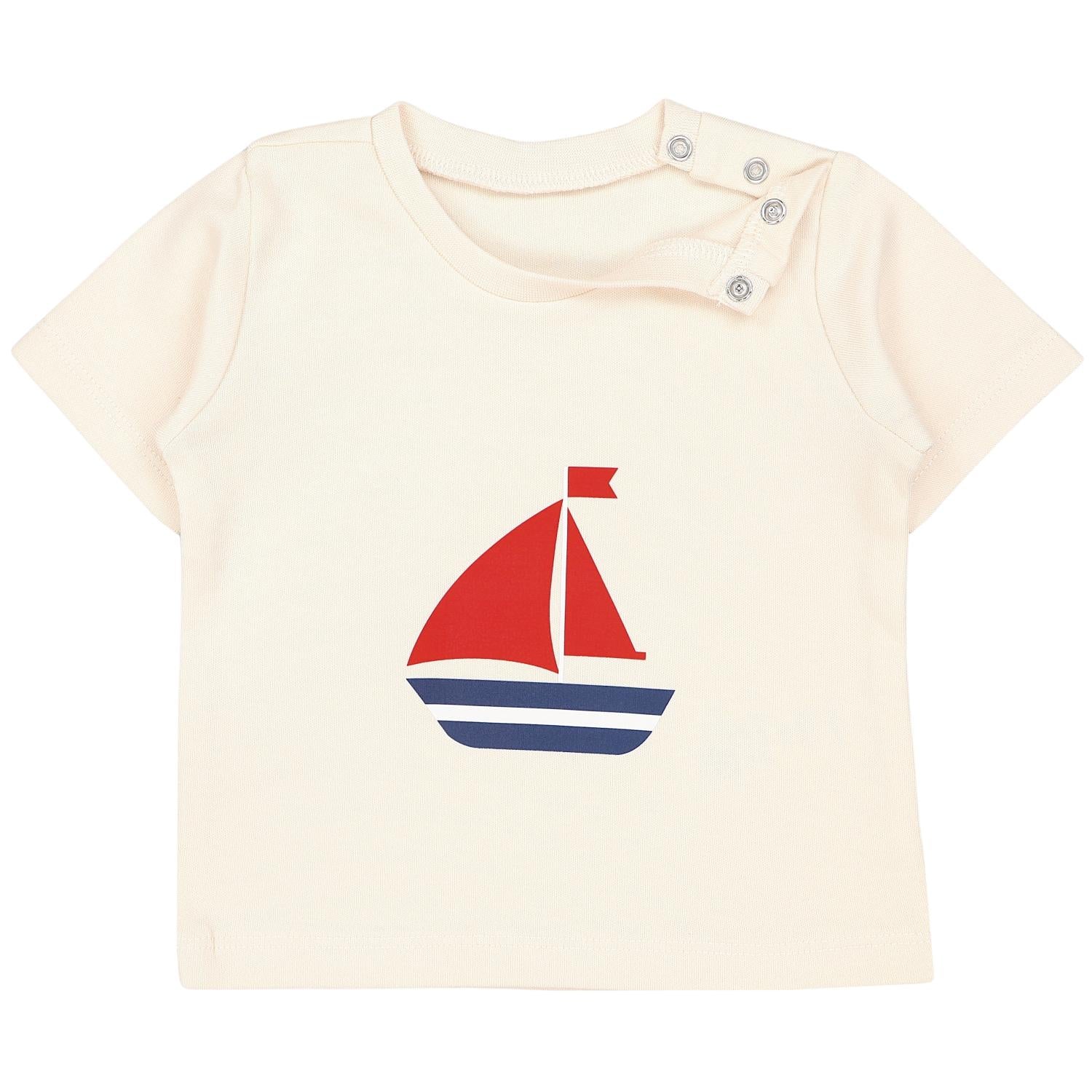 Kurzarm-Shirt mit Aufdruck - 5er Set