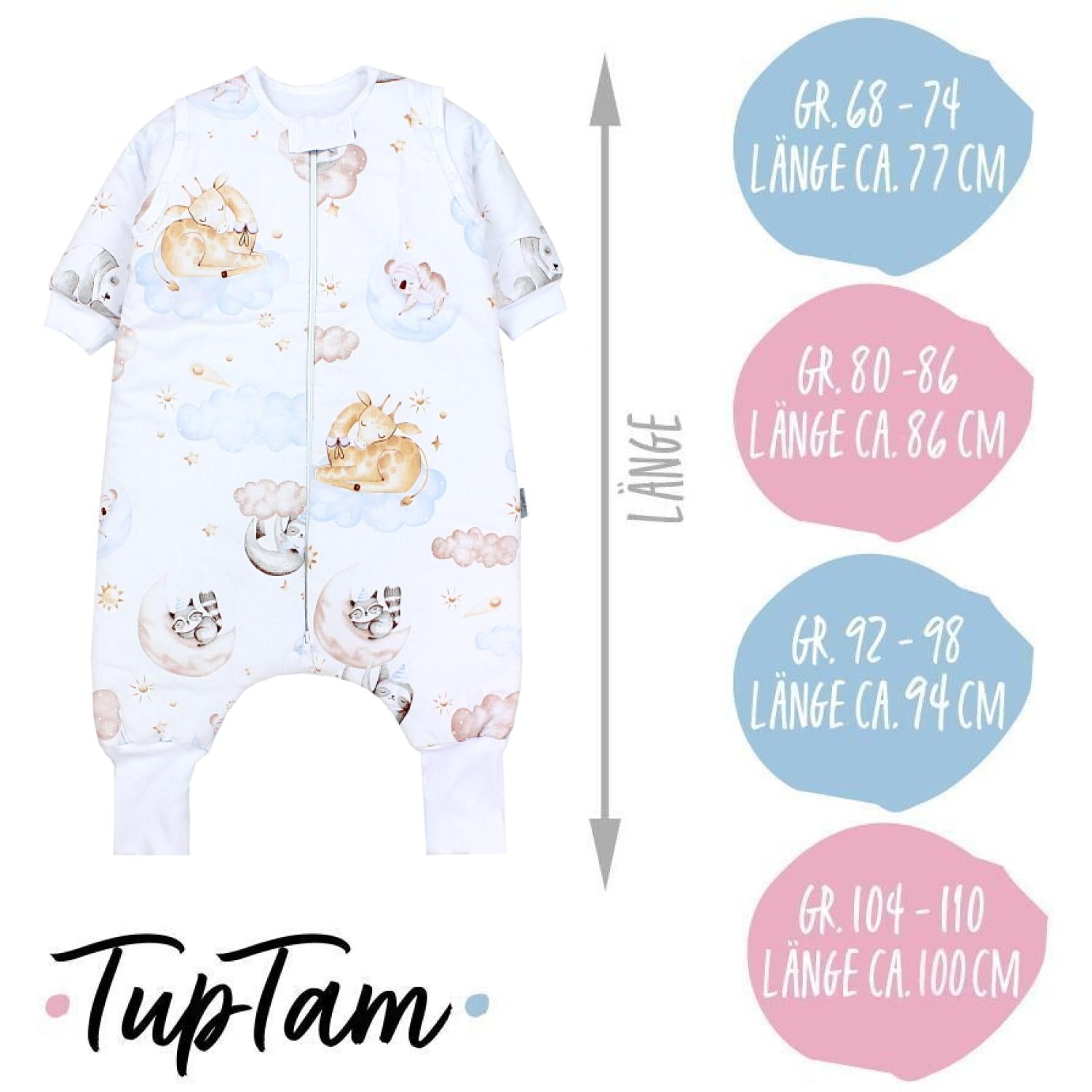 Schlafsack mit Beinen und Ärmeln, Winterschlafsack 2,5 TOG