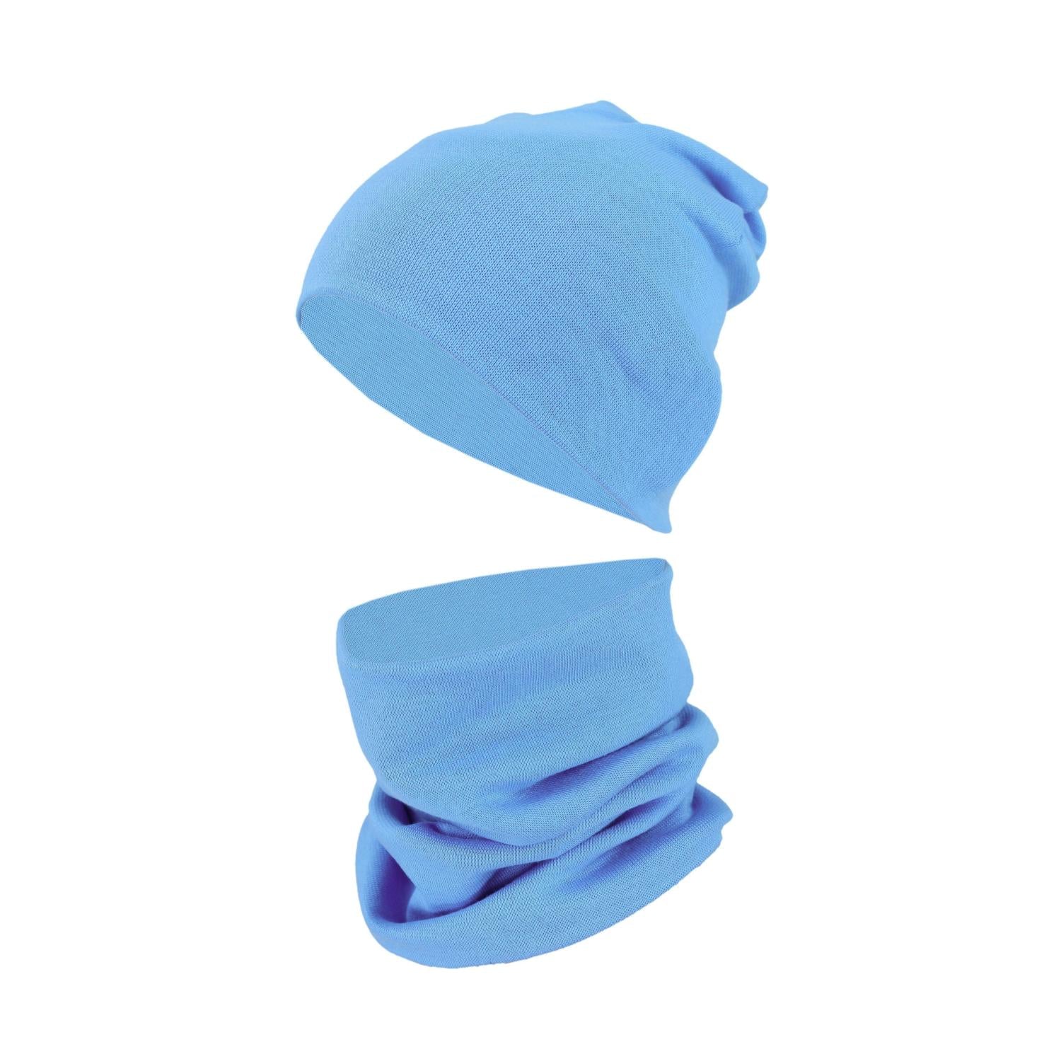 Kinder Beanie Mütze Schlauchschal Set