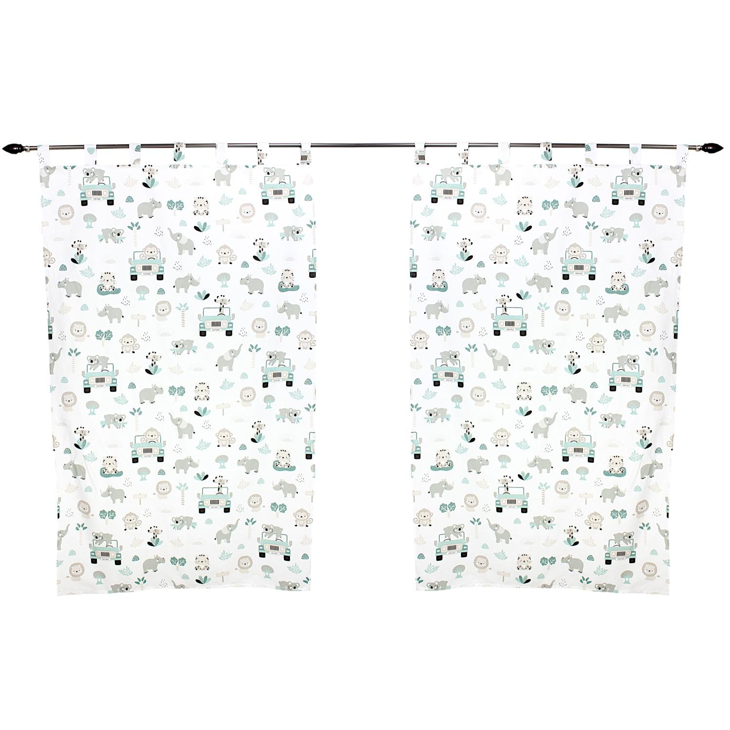 Vorhänge/Gardinen mit Schleifen 2er Set