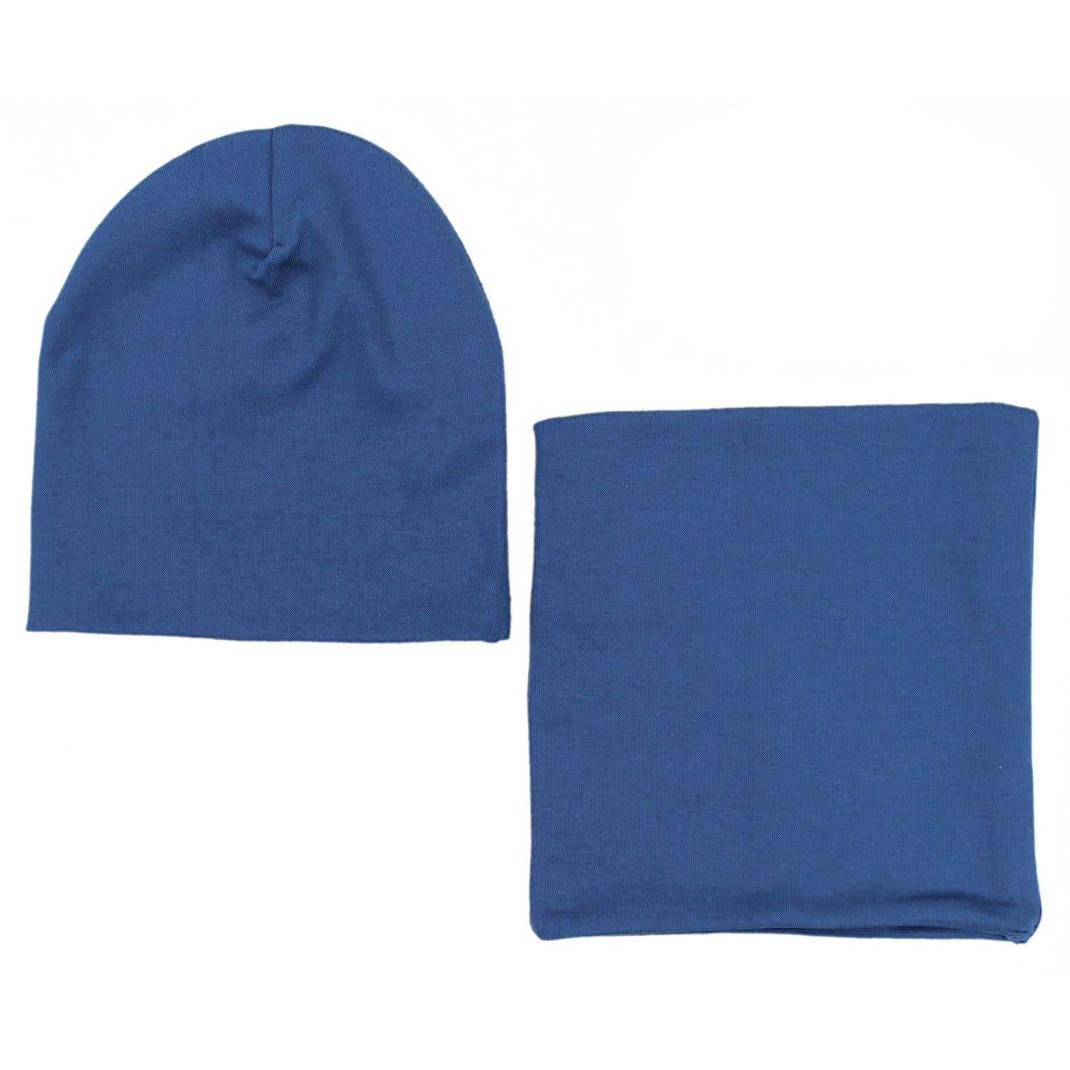 Kinder Beanie Mütze Schlauchschal Set