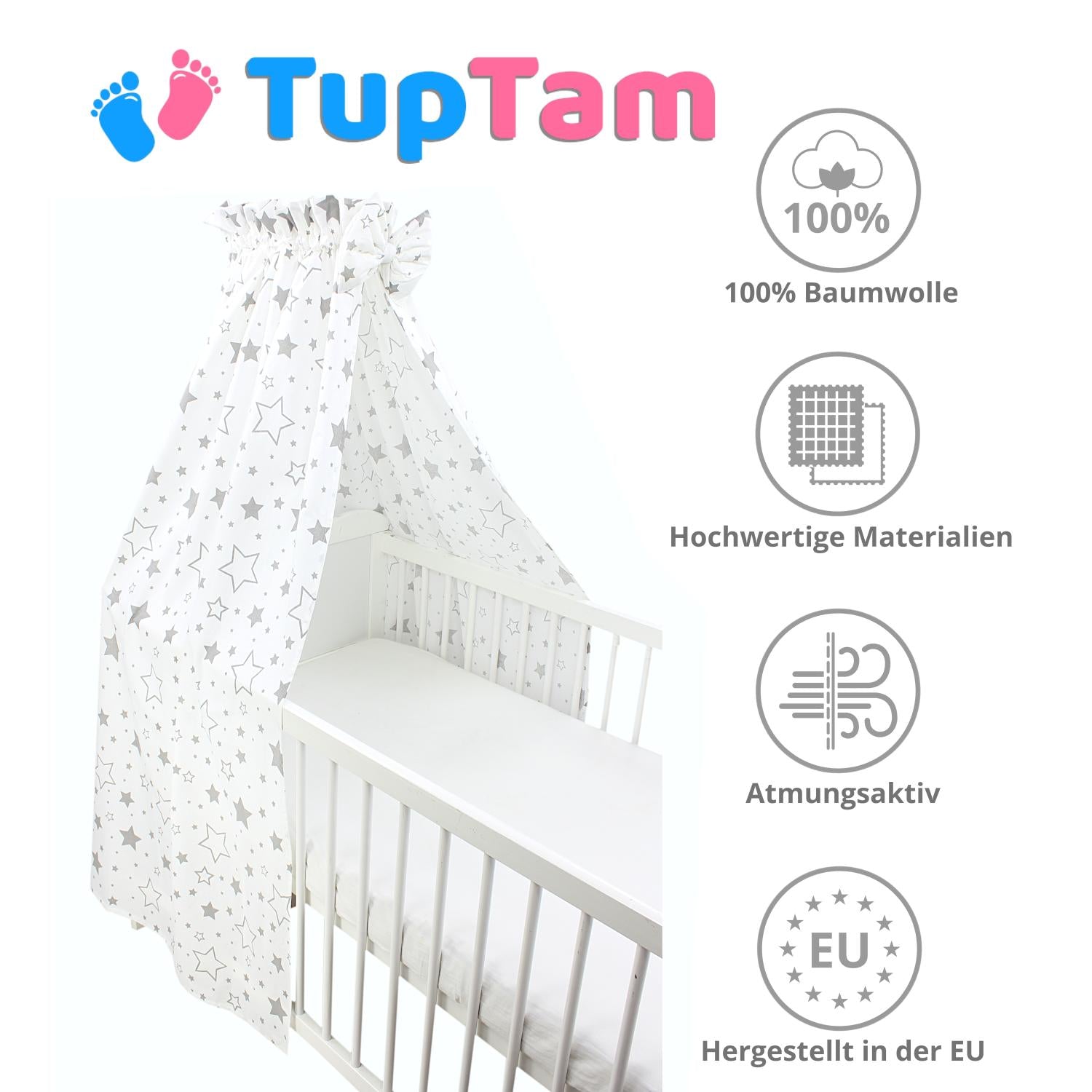 Babybett Himmel mit Schleifchen