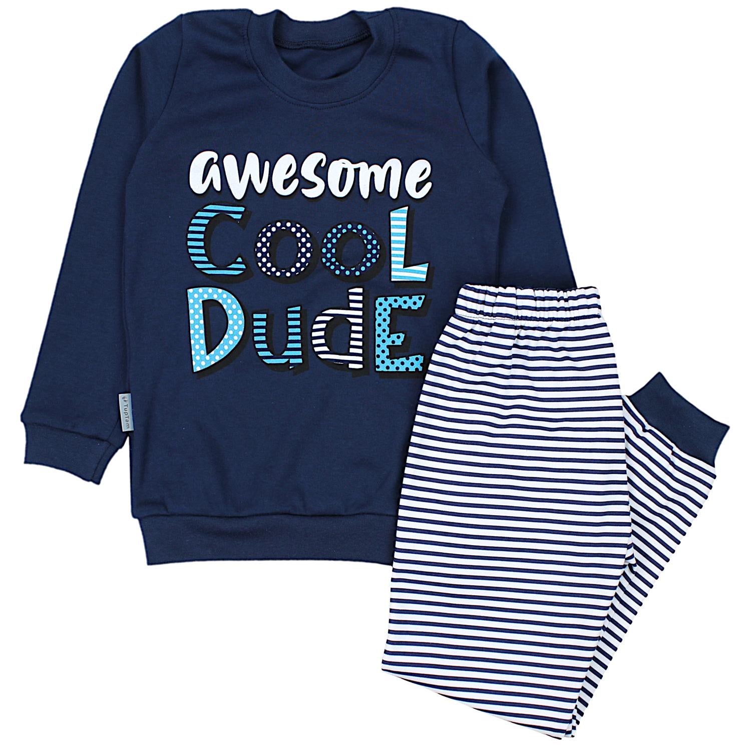 Jungen Pyjama Schlafanzug Langarm